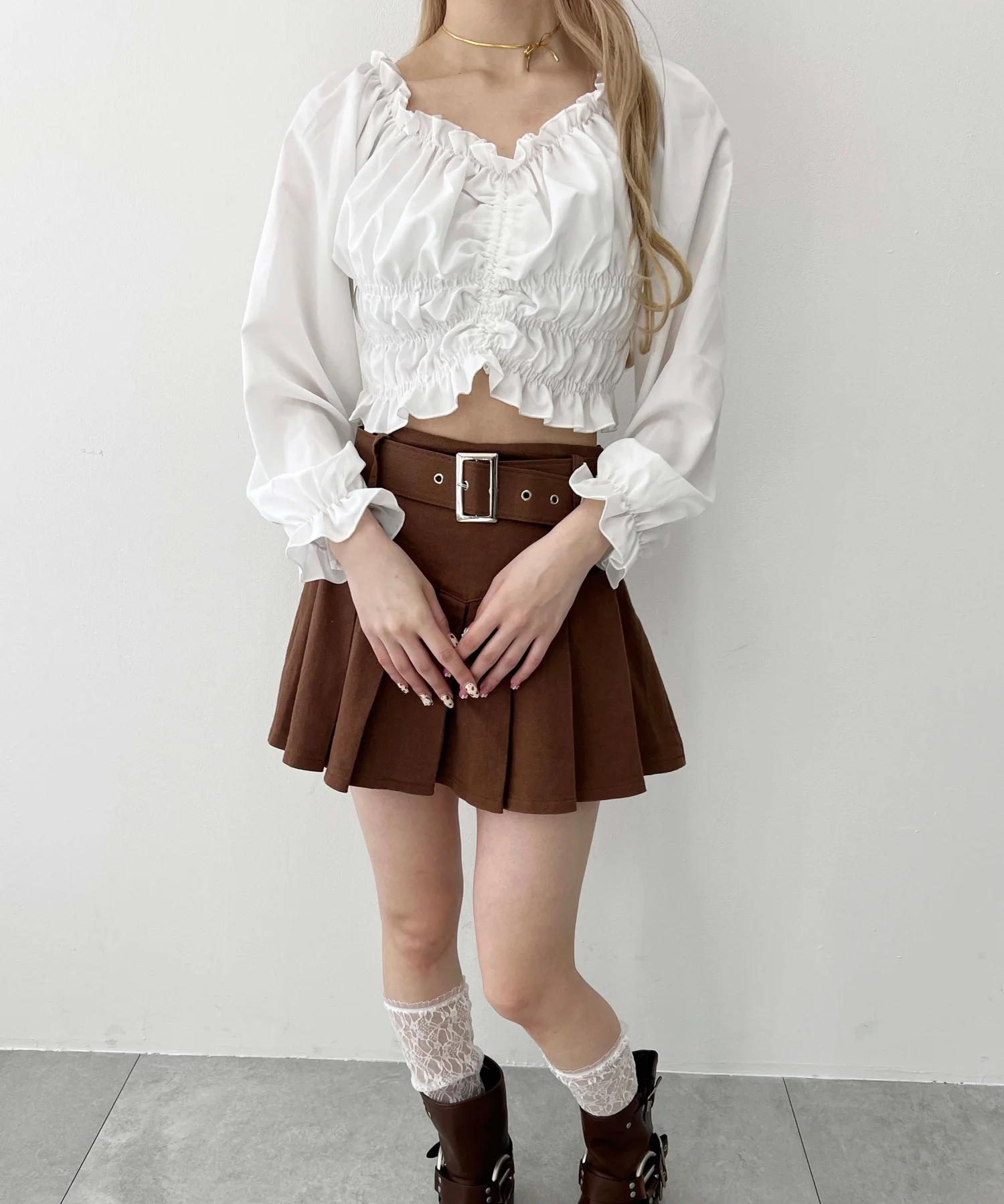 2WAYドロストデザインブラウス - Image 10