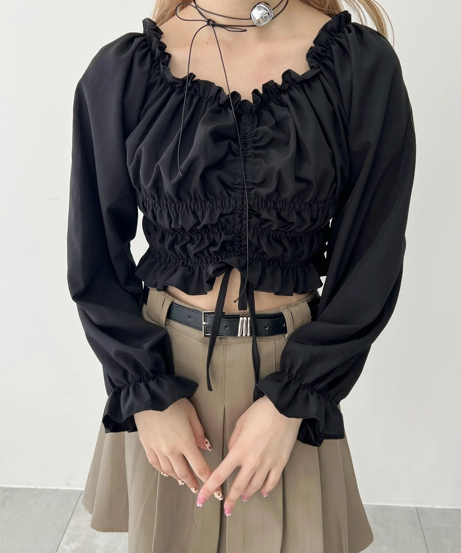 2WAYドロストデザインブラウス - Image 11