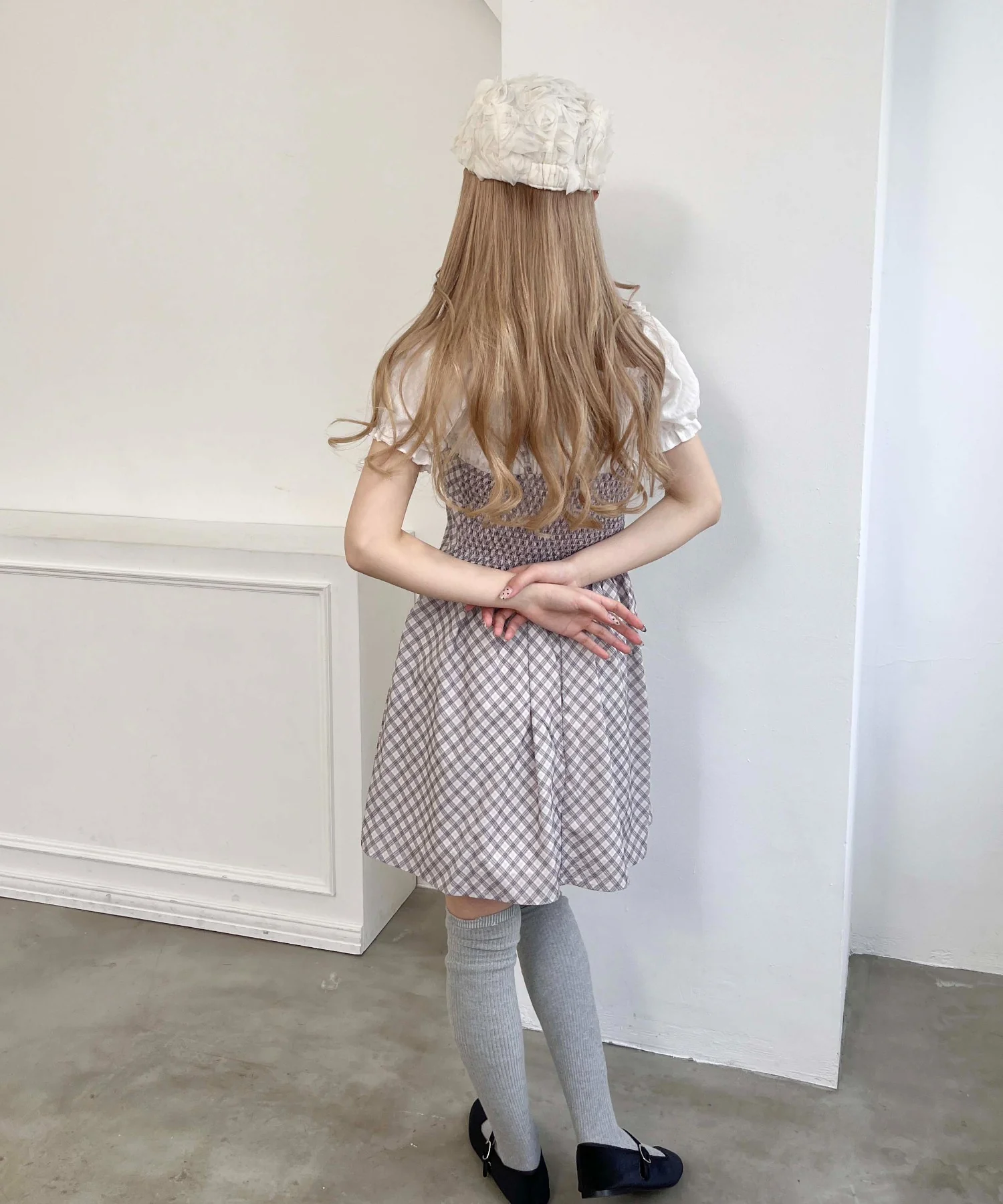 フロントリボンチェックミニワンピース - Image 16