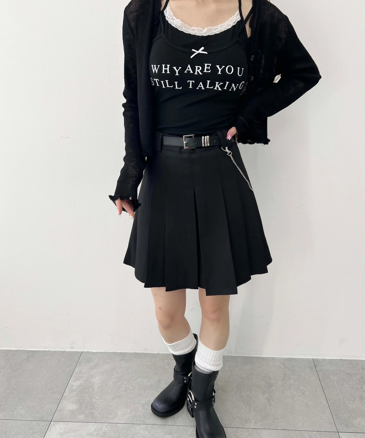 ベルト付きプリーツスカート - Image 11