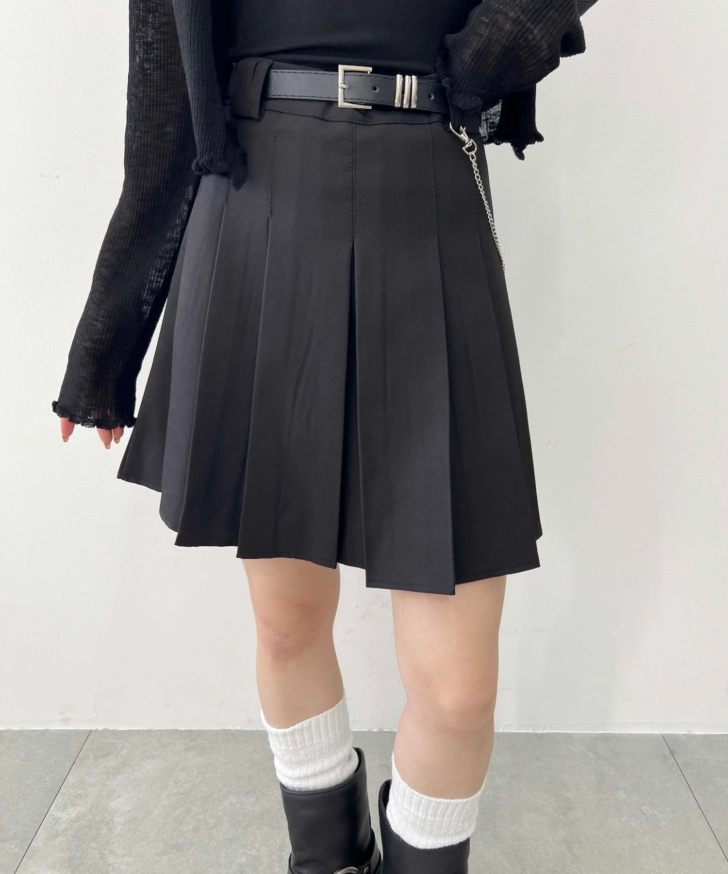 ベルト付きプリーツスカート - Image 8