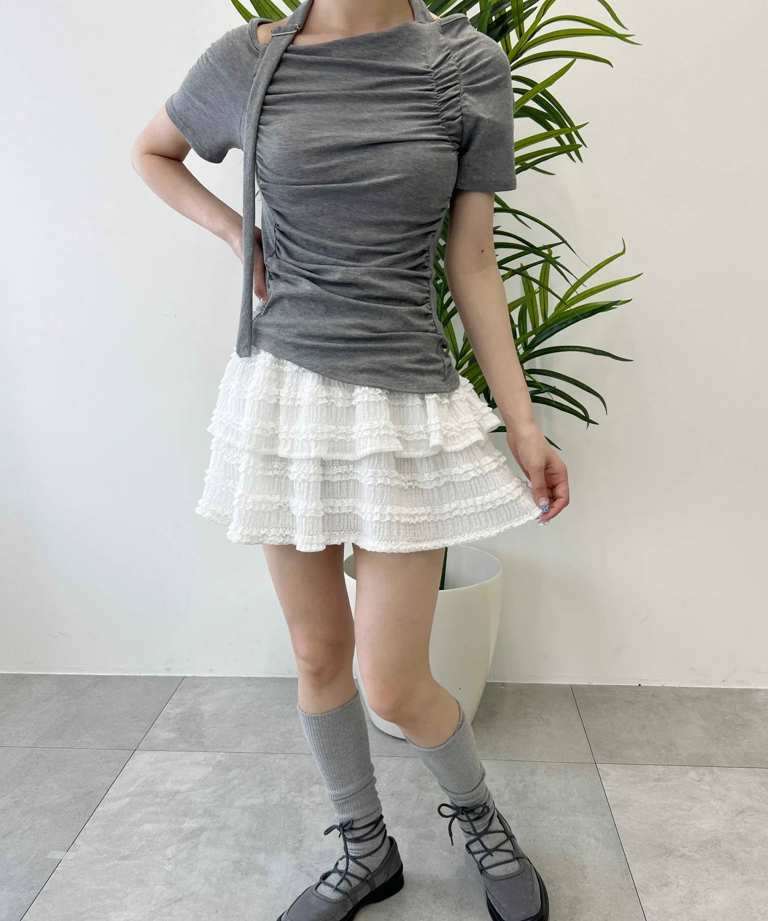 フリルティアードミニスカート - Image 7