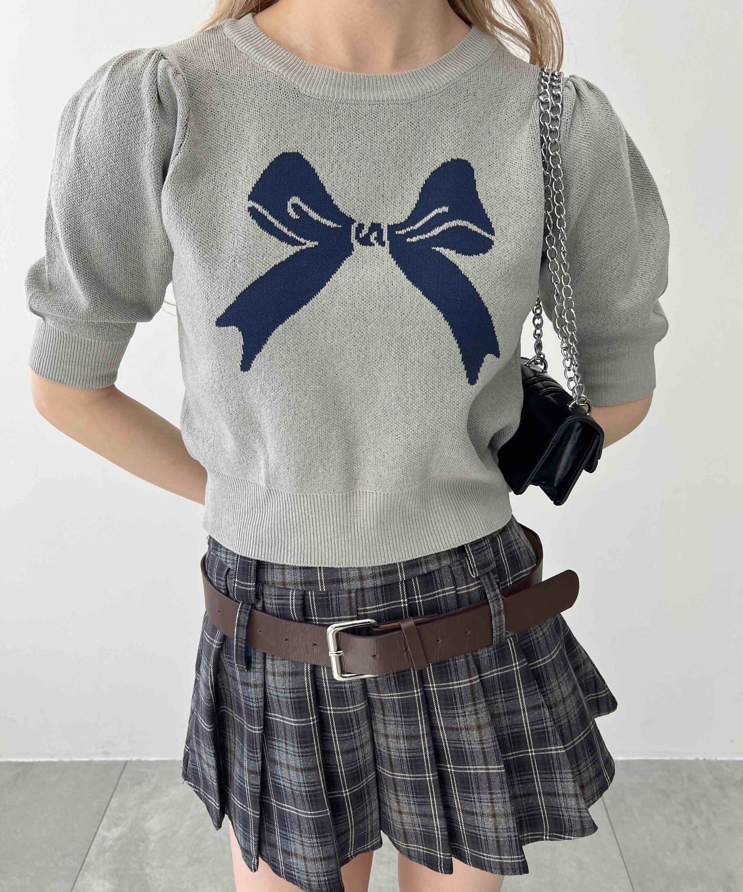 パフスリーブリボンニット - Image 13