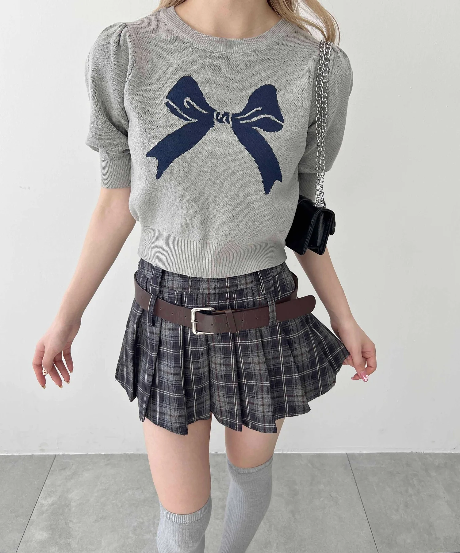 パフスリーブリボンニット - Image 16