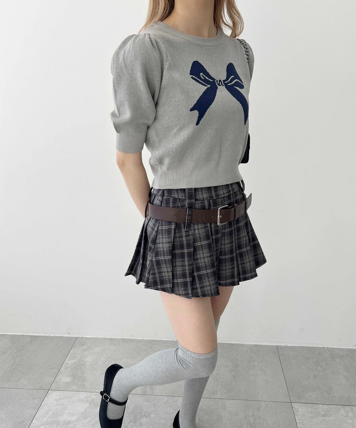 パフスリーブリボンニット - Image 17