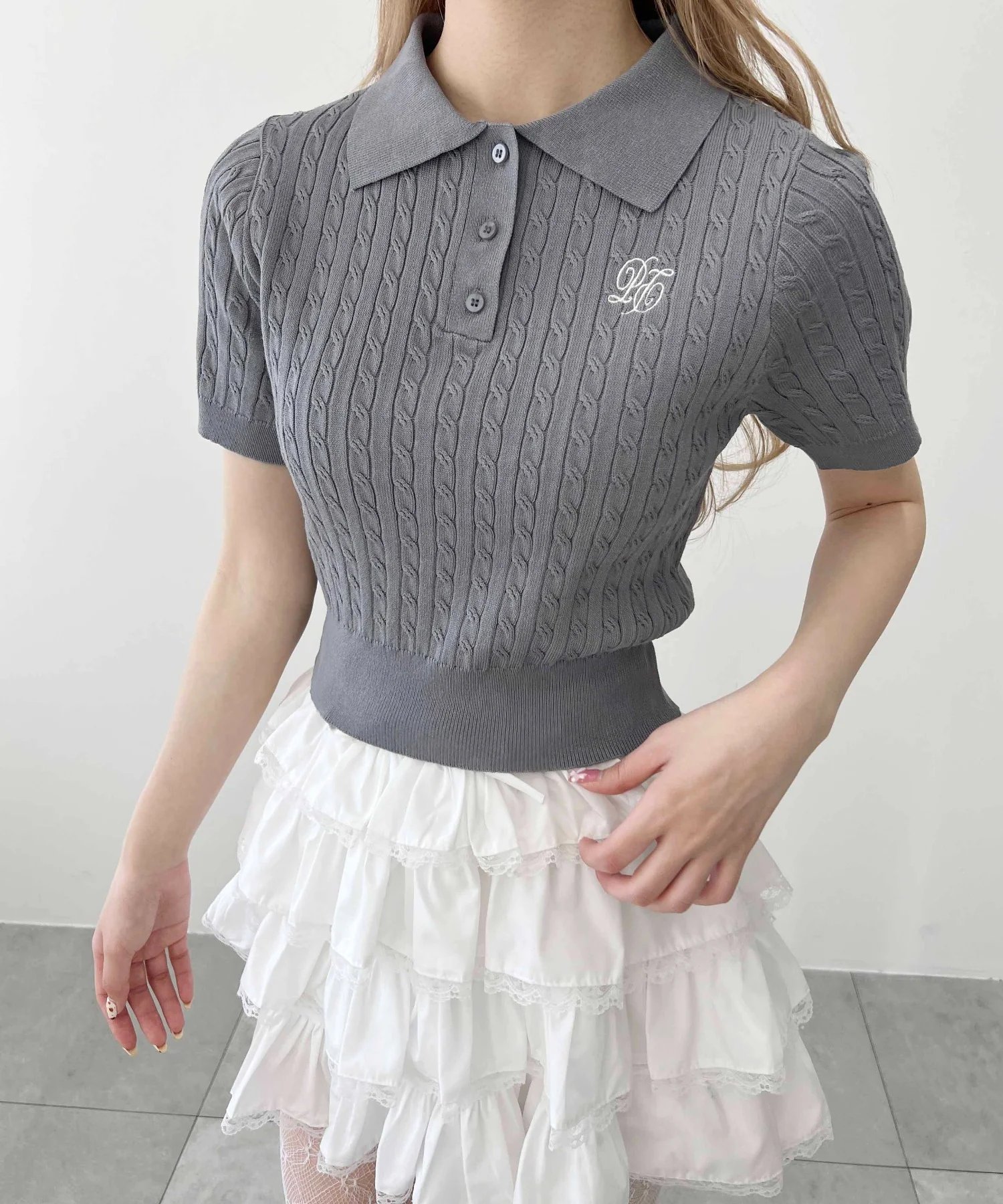 襟付きケーブルコンパクトニット - Image 9