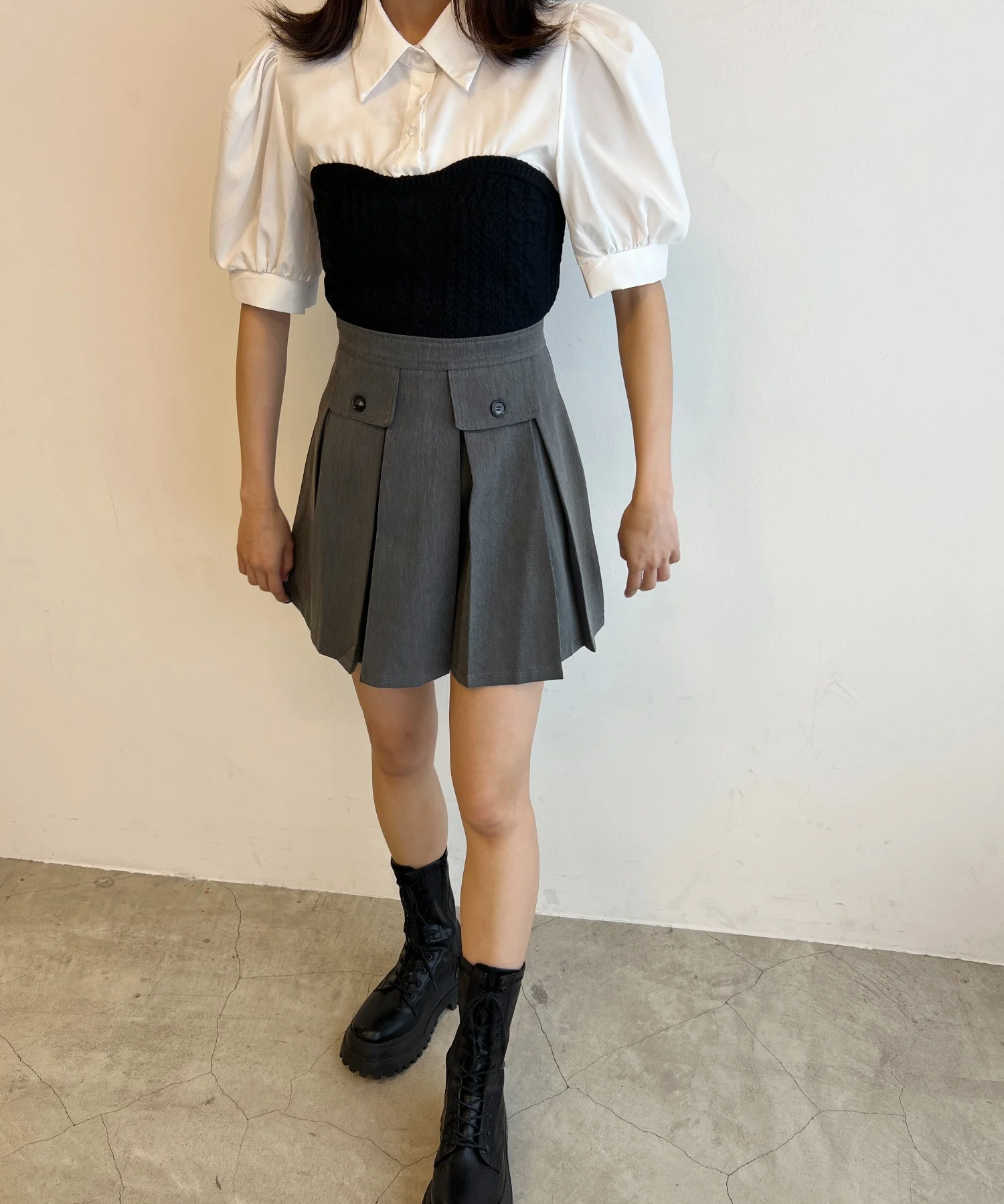 ニットビスチェドッキングシャツ - Image 12