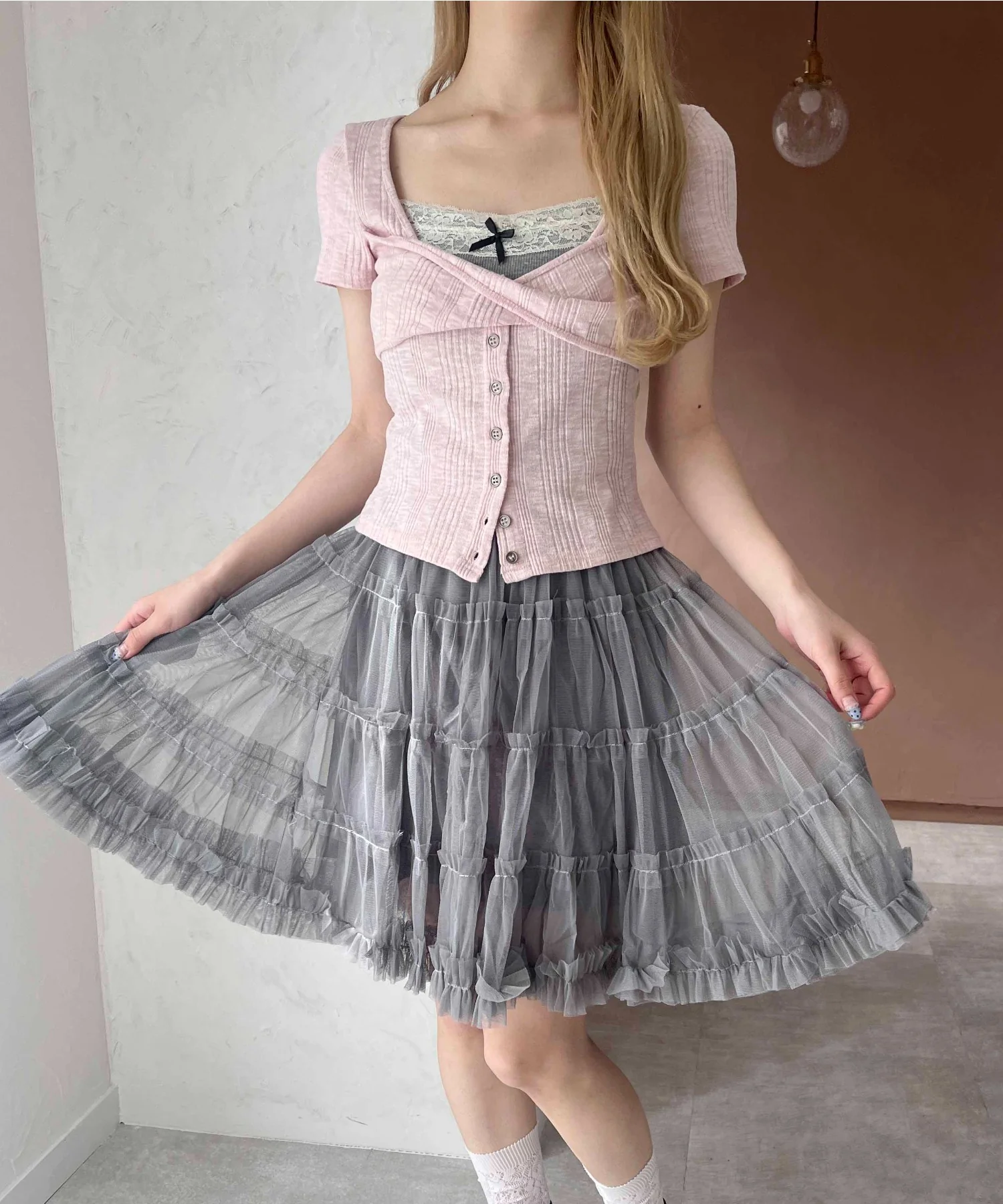 クロスデザインカーデトップス - Image 13