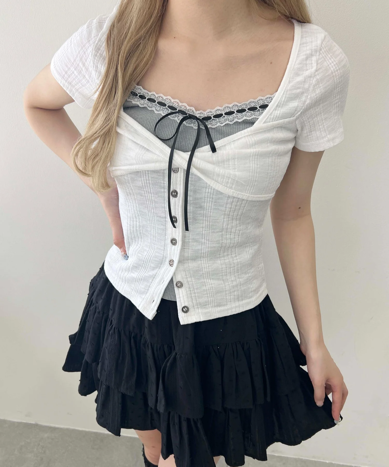 クロスデザインカーデトップス - Image 14