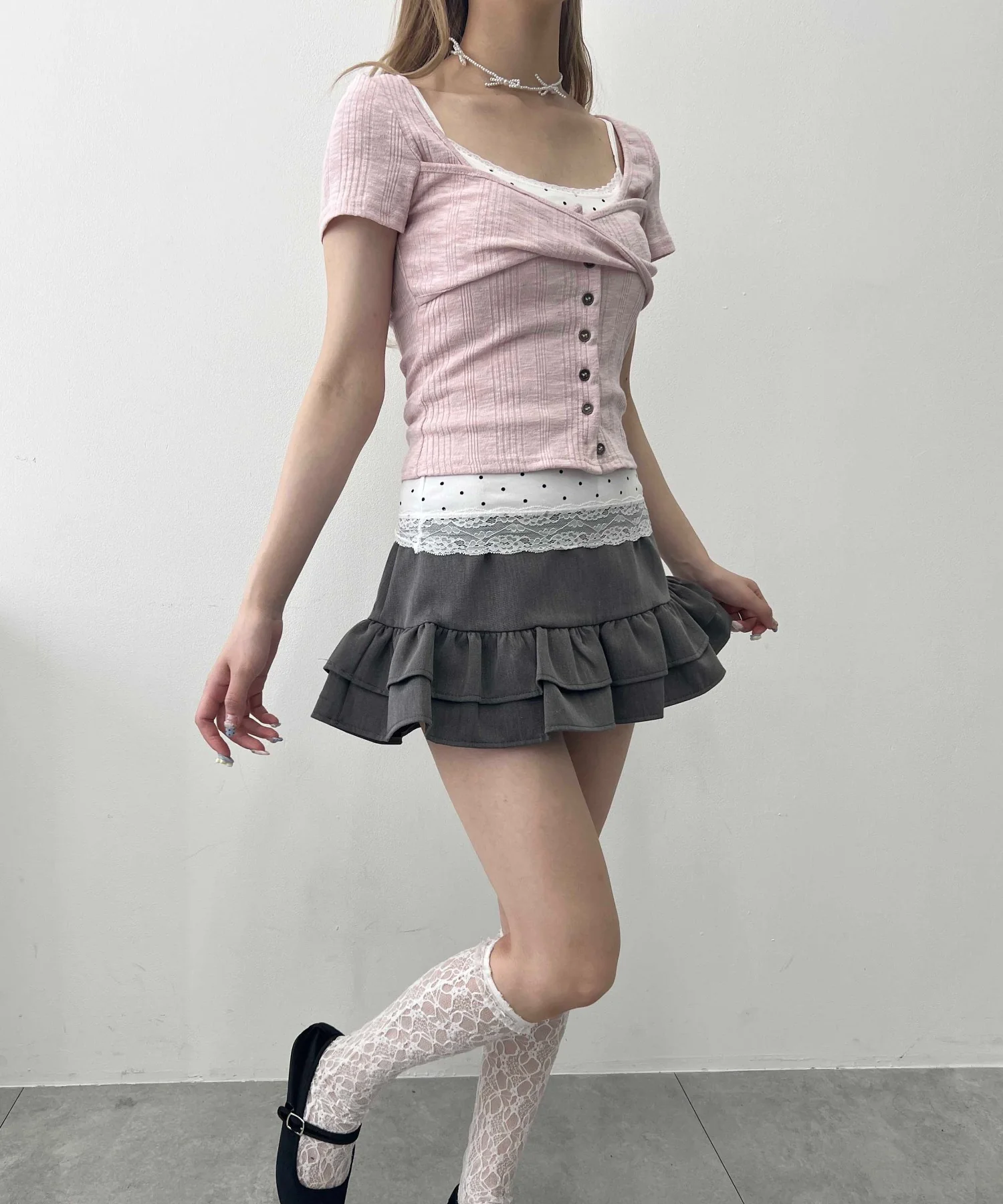 クロスデザインカーデトップス - Image 8