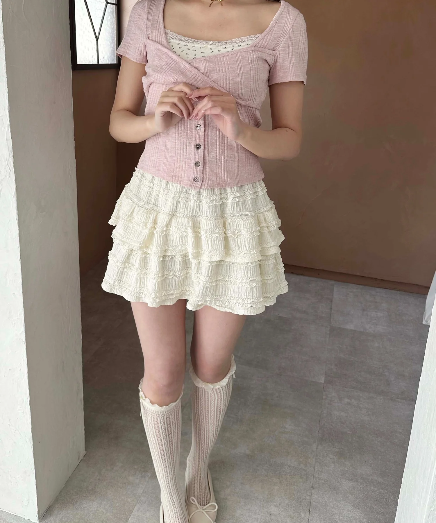 クロスデザインカーデトップス - Image 9