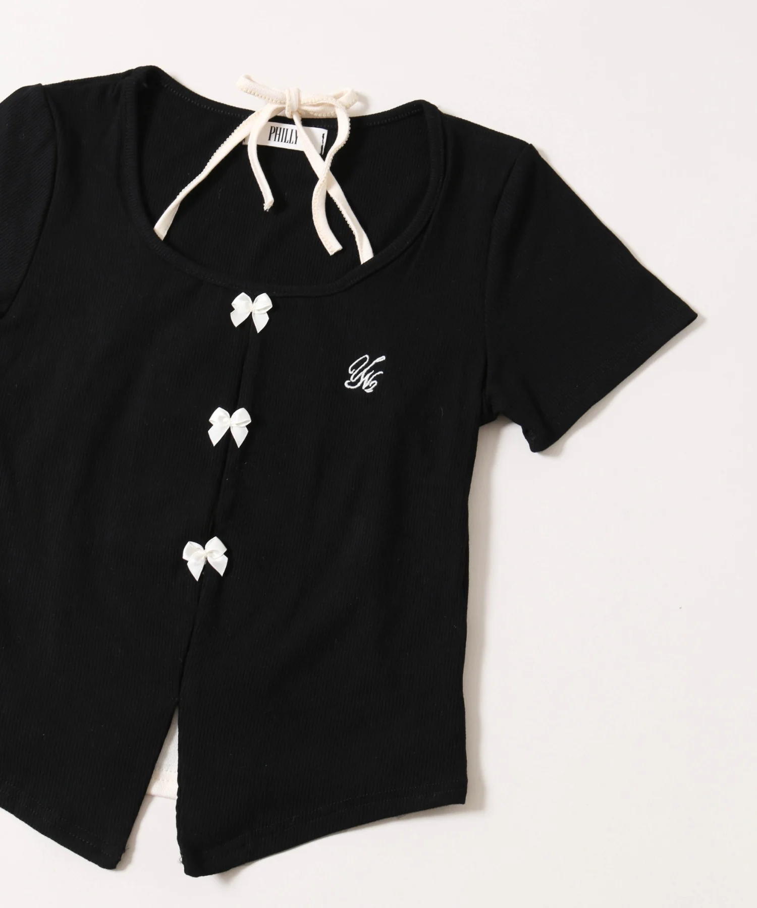 ミニリボンデザインホルターネックTシャツ - Image 16