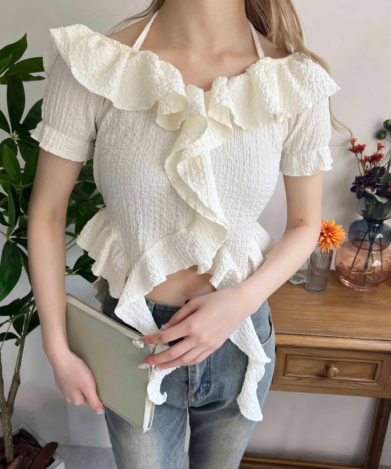 フリルイレヘムデザイントップス - Image 4