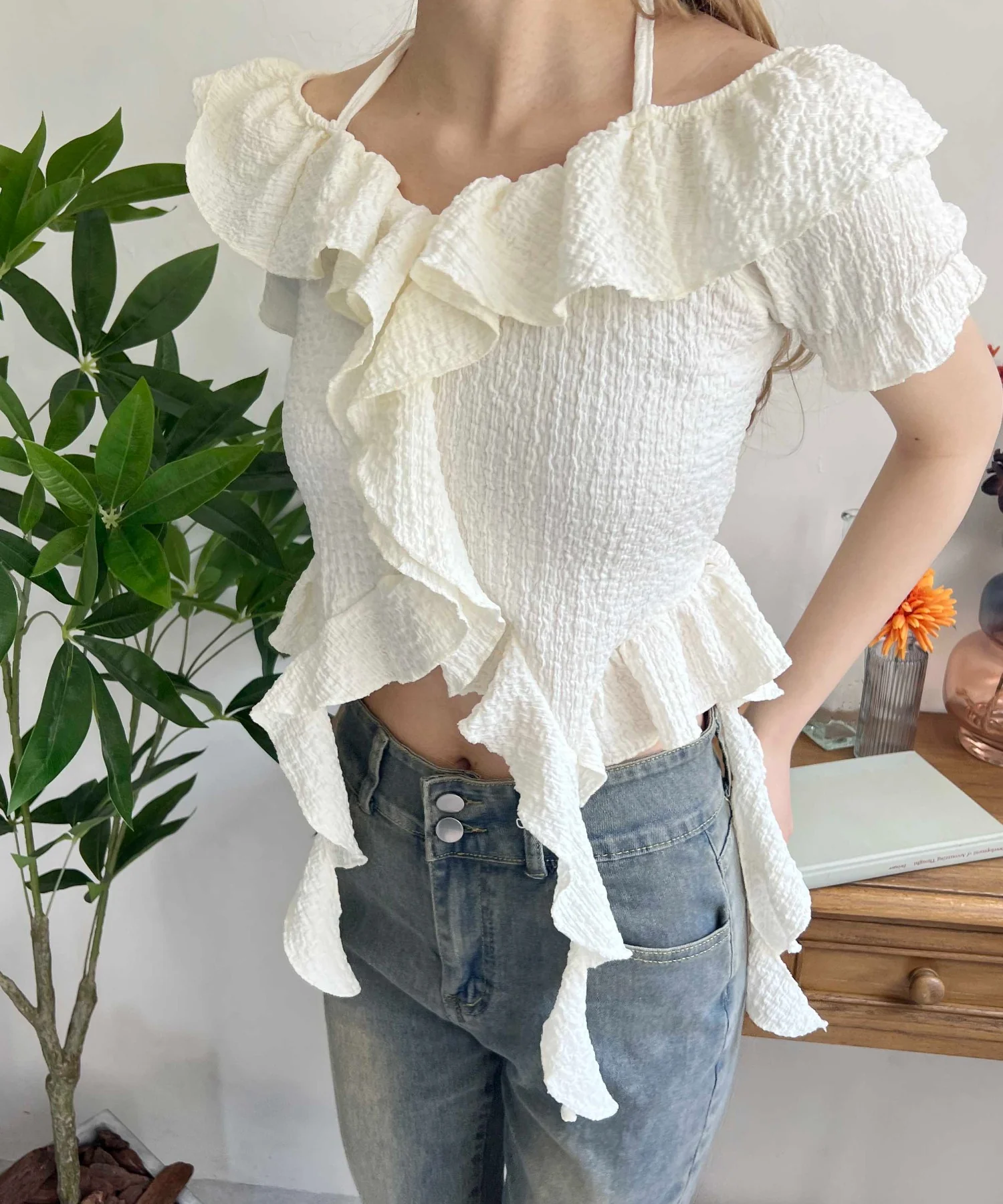 フリルイレヘムデザイントップス - Image 5