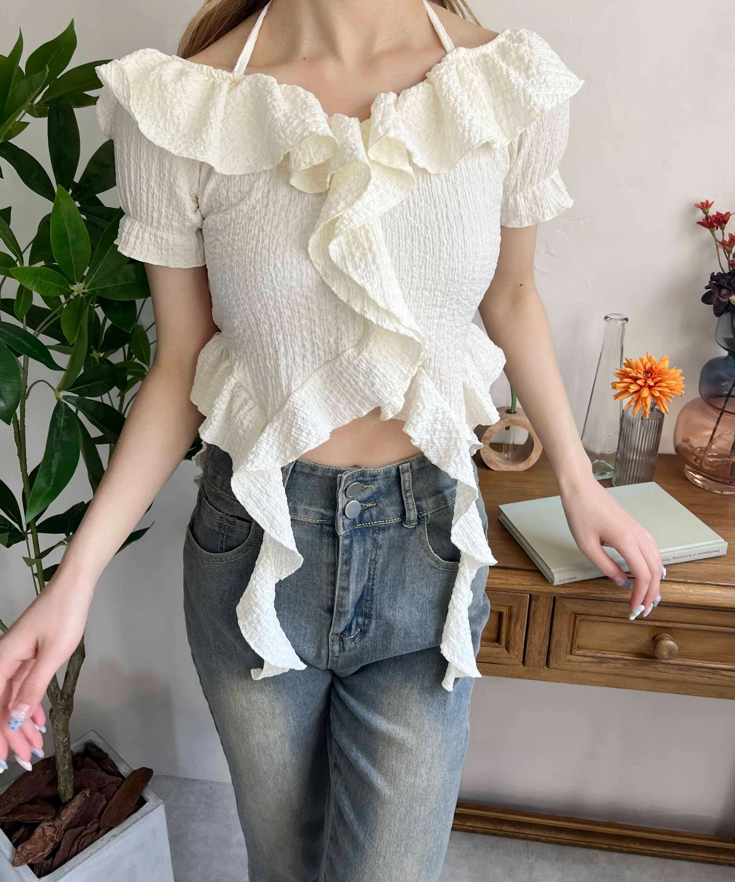 フリルイレヘムデザイントップス - Image 8