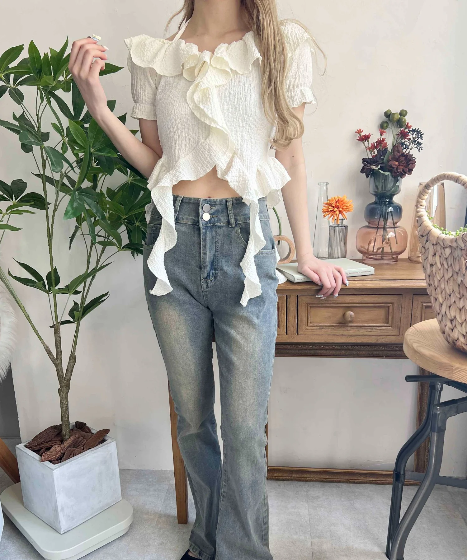フリルイレヘムデザイントップス - Image 9