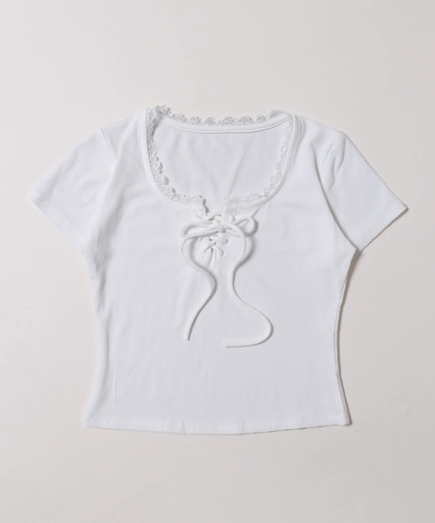 ミニレースアップTシャツ - Image 17