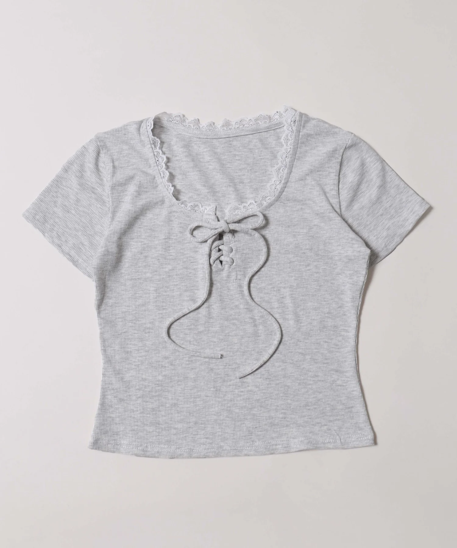 ミニレースアップTシャツ - Image 18