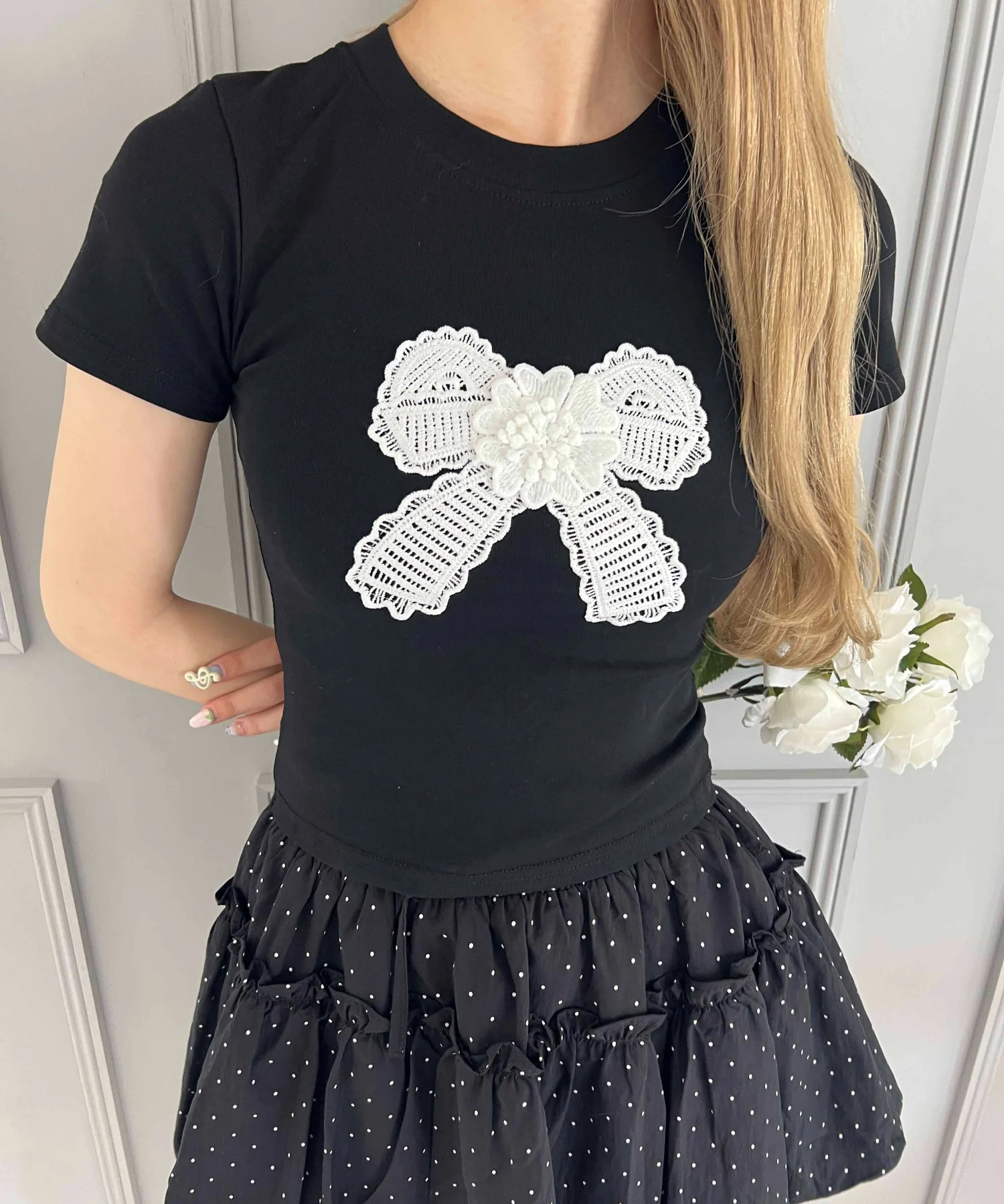 リボンワッペンピチTシャツ - Image 2