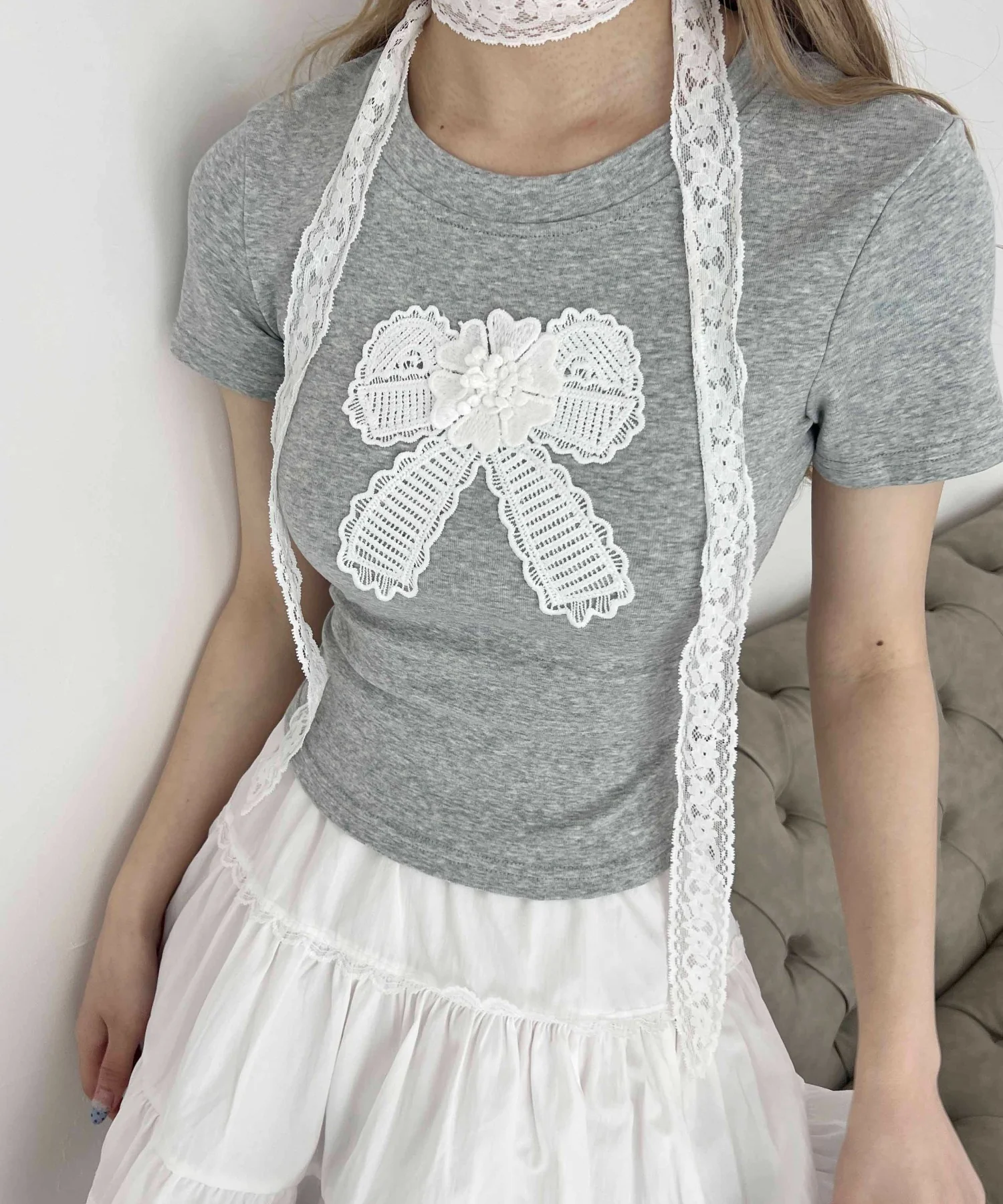 リボンワッペンピチTシャツ - Image 3