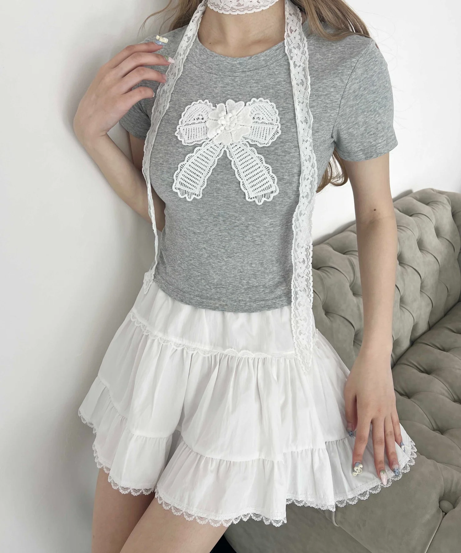 リボンワッペンピチTシャツ - Image 4