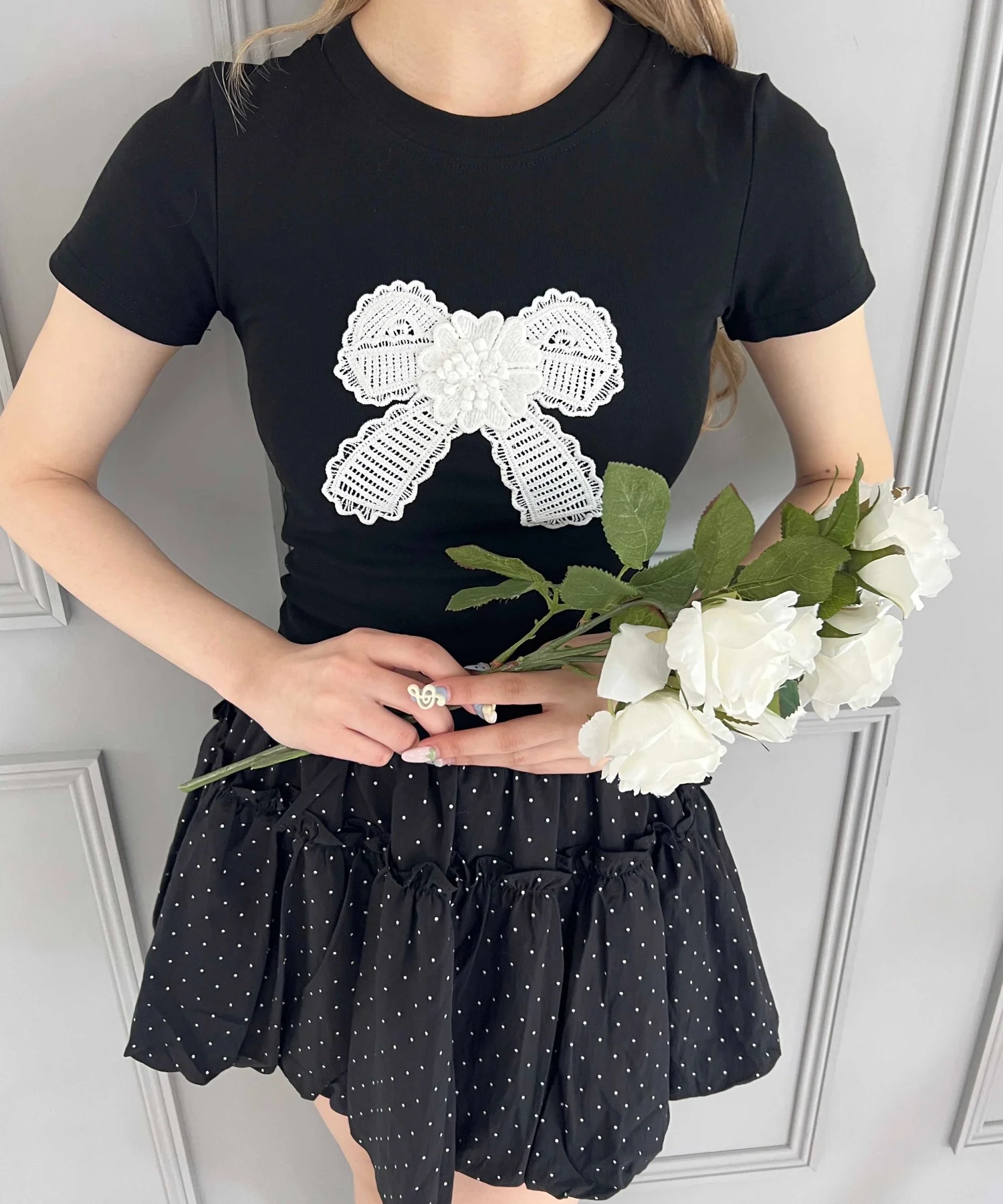 リボンワッペンピチTシャツ - Image 6
