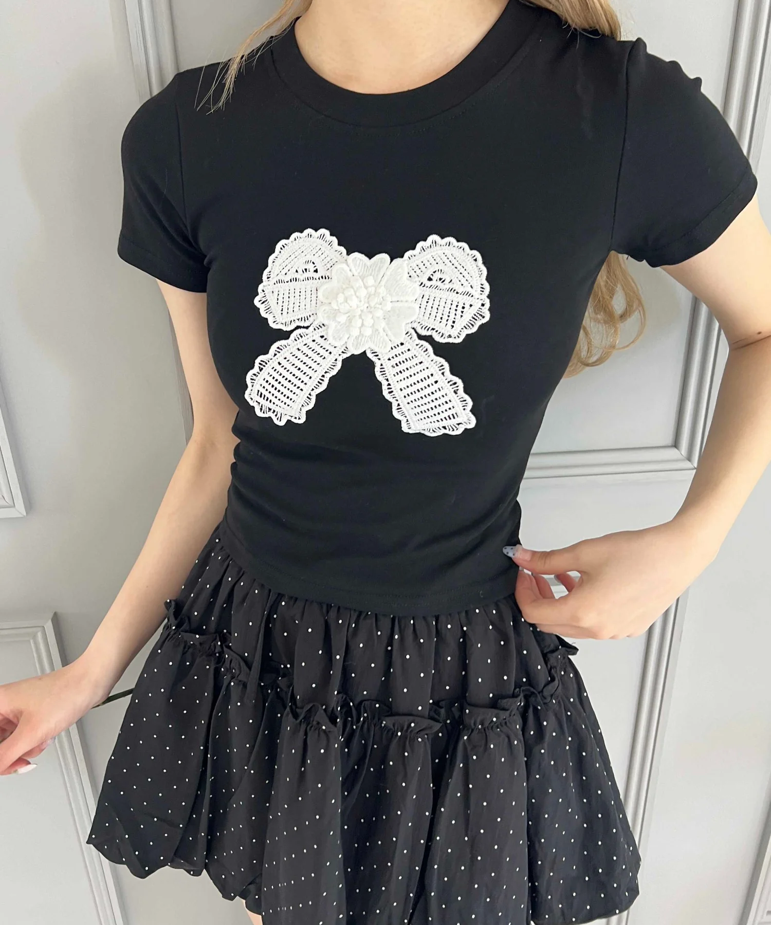 リボンワッペンピチTシャツ - Image 7