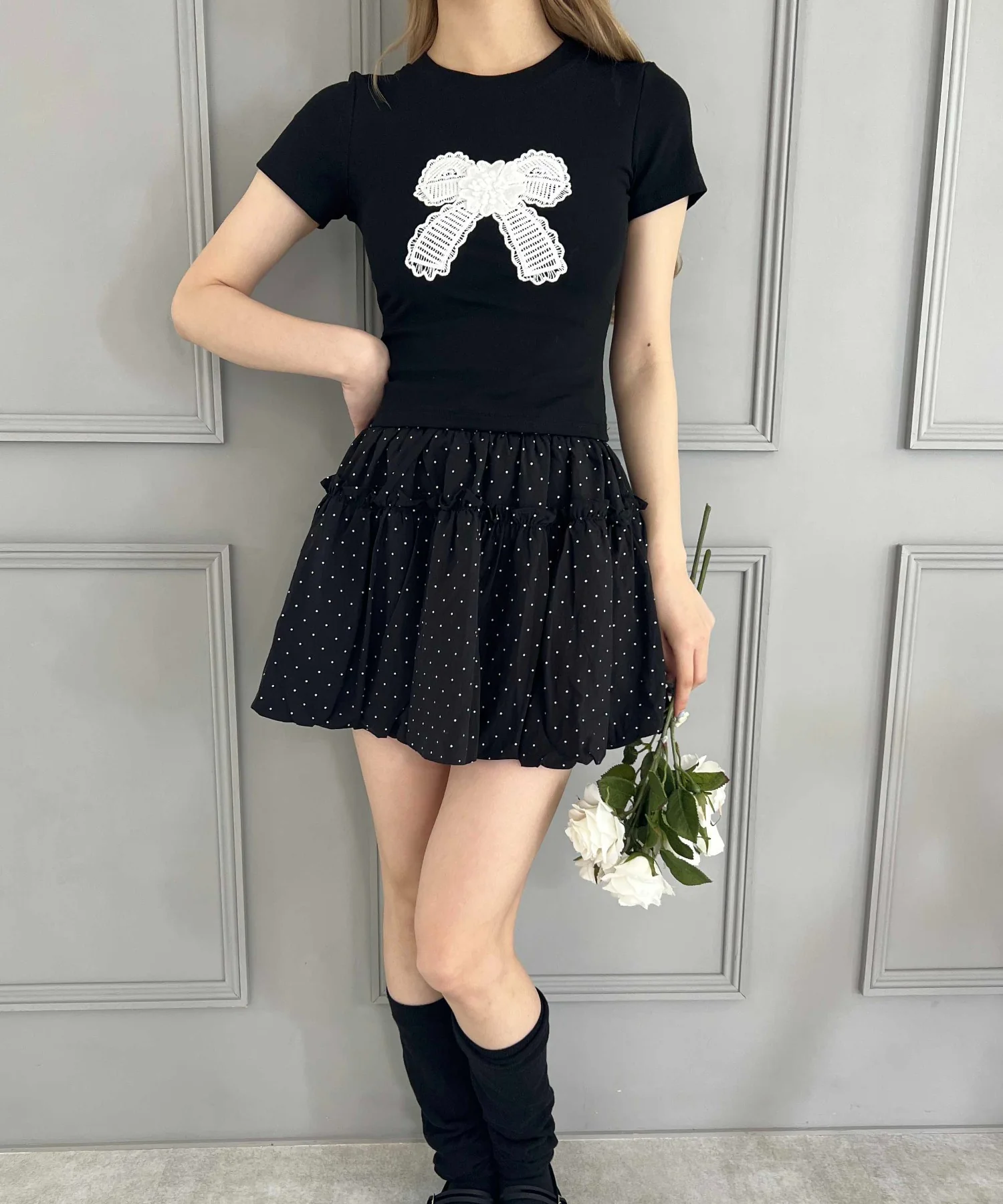 リボンワッペンピチTシャツ - Image 8