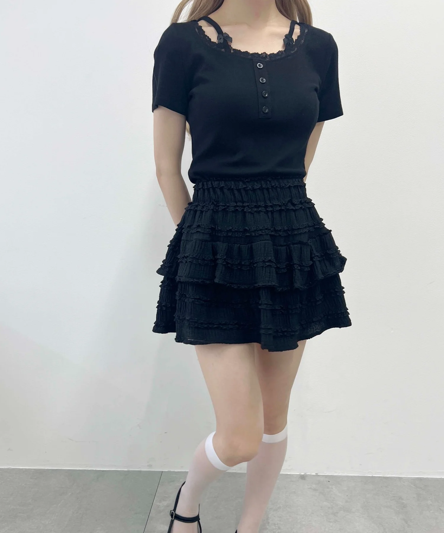 リボンキャミドッキングTシャツ - Image 13