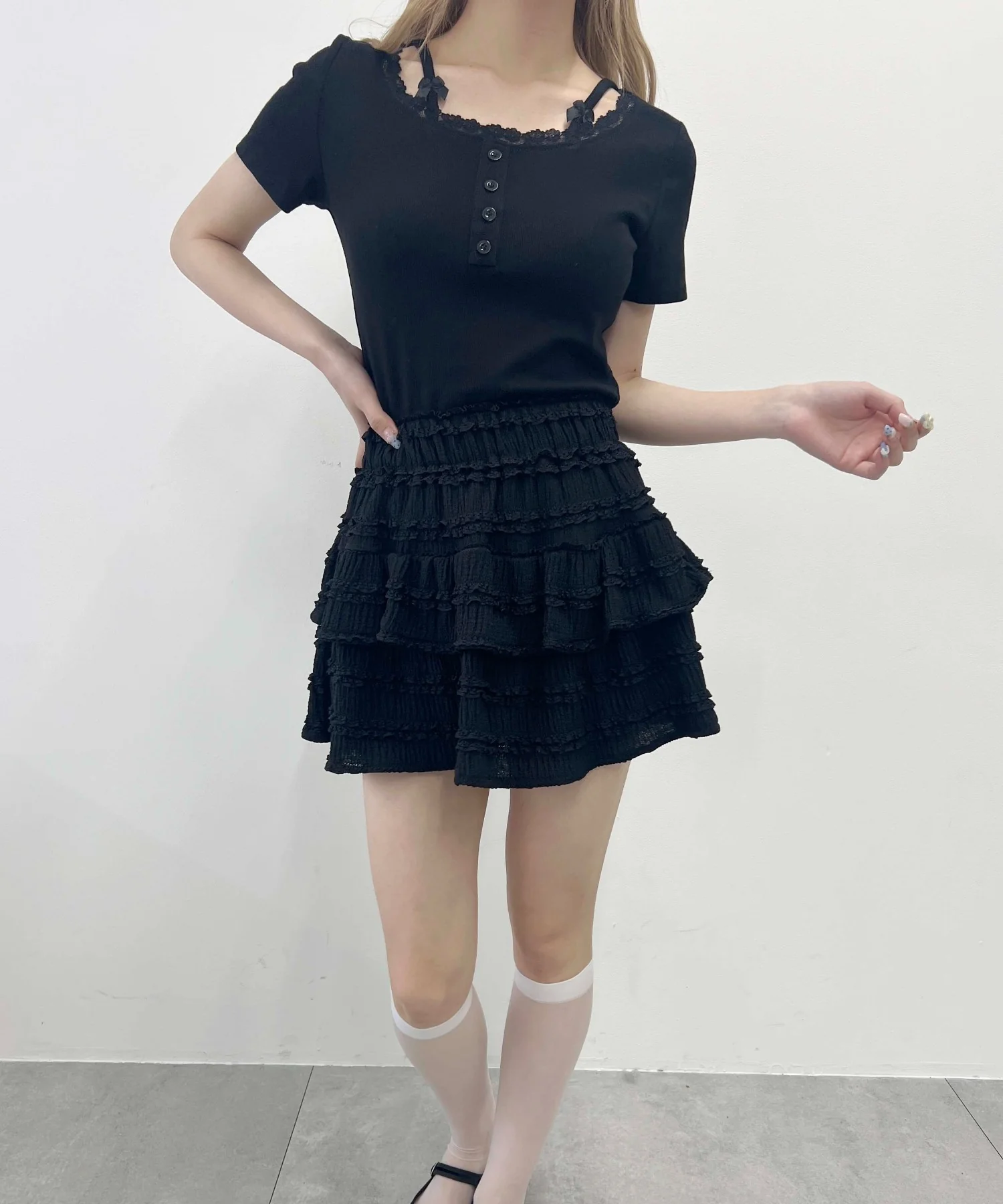 リボンキャミドッキングTシャツ - Image 14