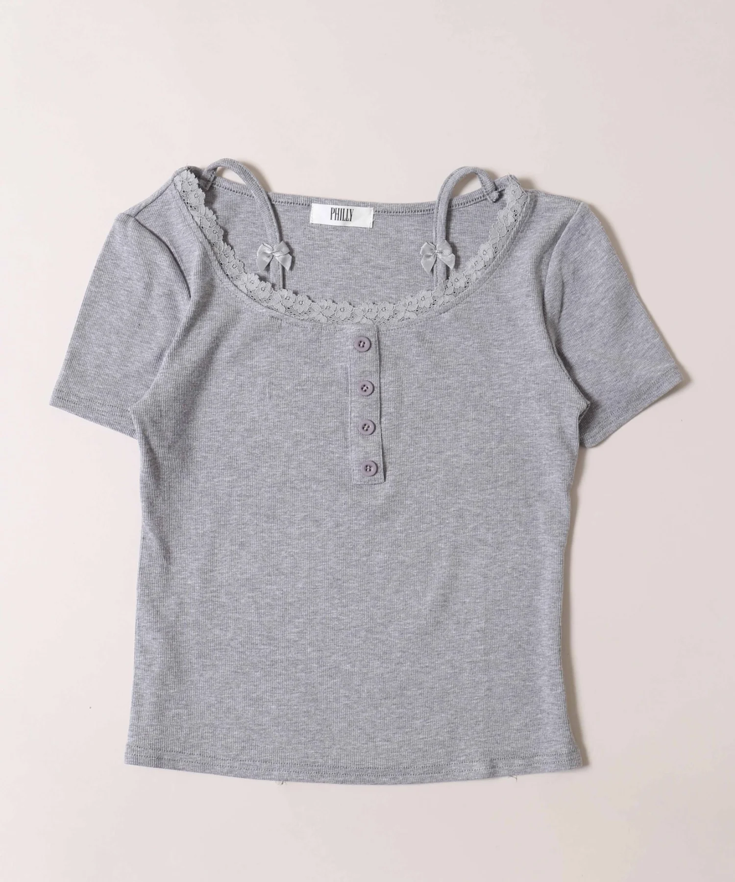 リボンキャミドッキングTシャツ - Image 16