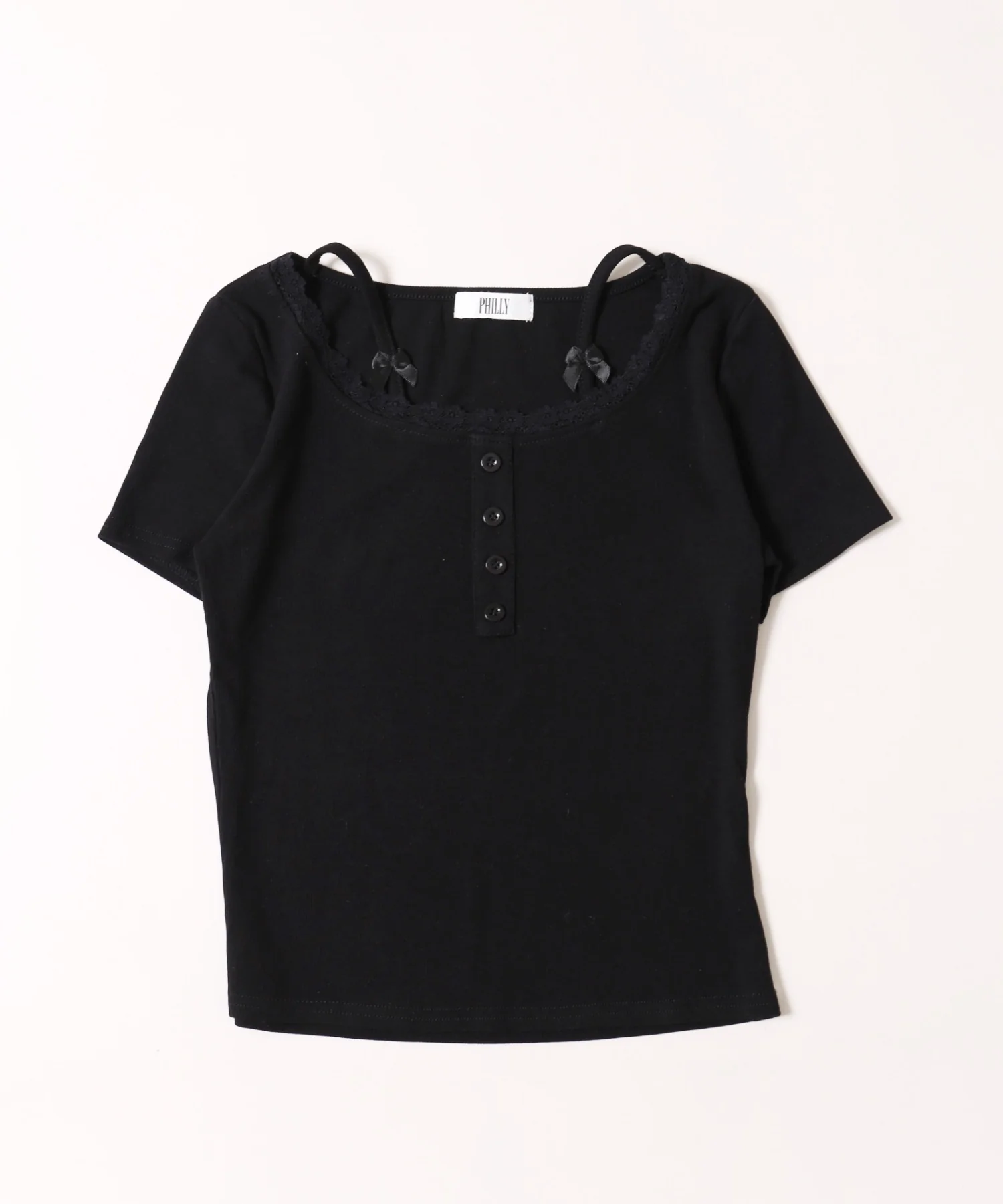 リボンキャミドッキングTシャツ - Image 17