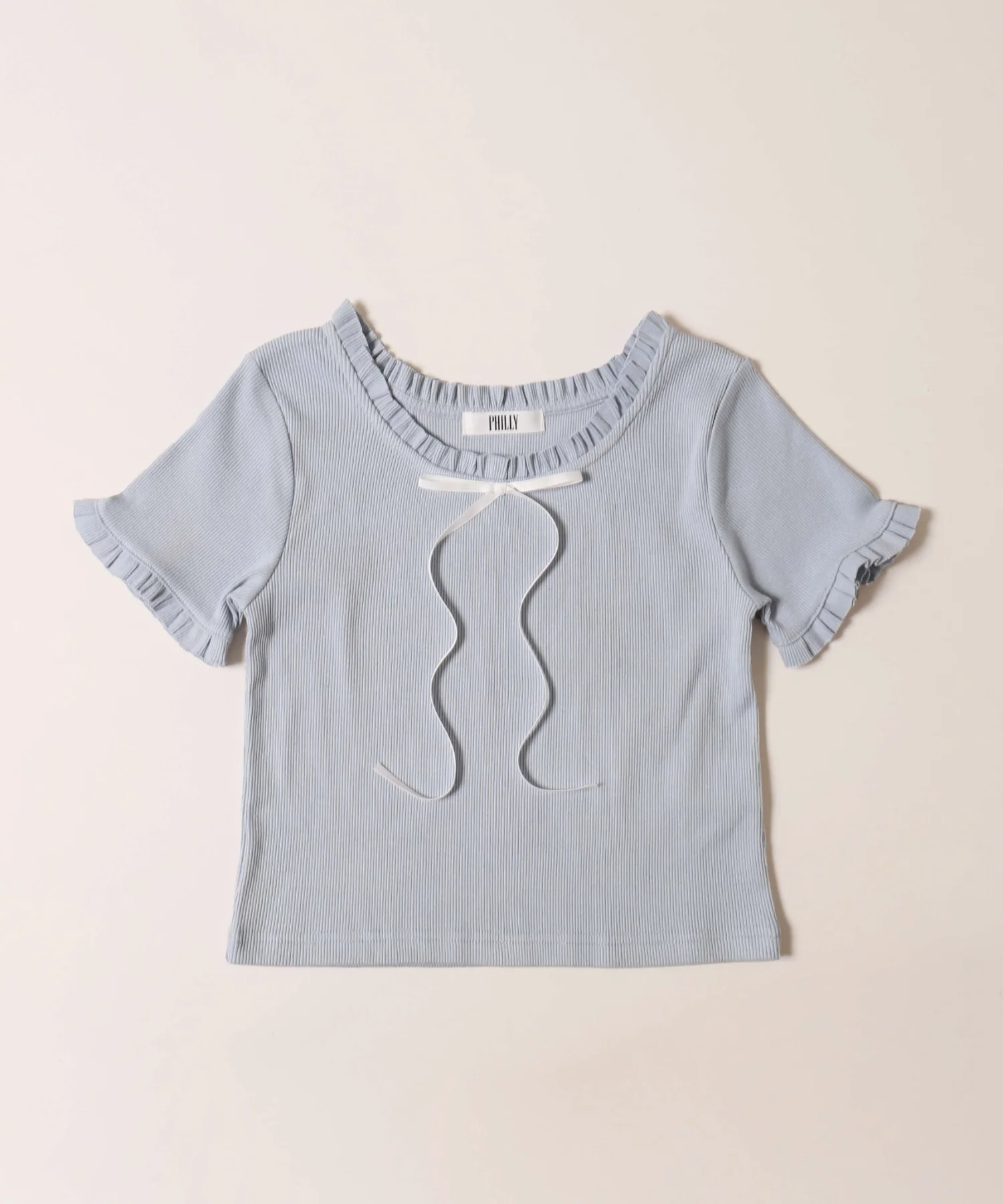 ロングリボンフリルリブTシャツ - Image 16