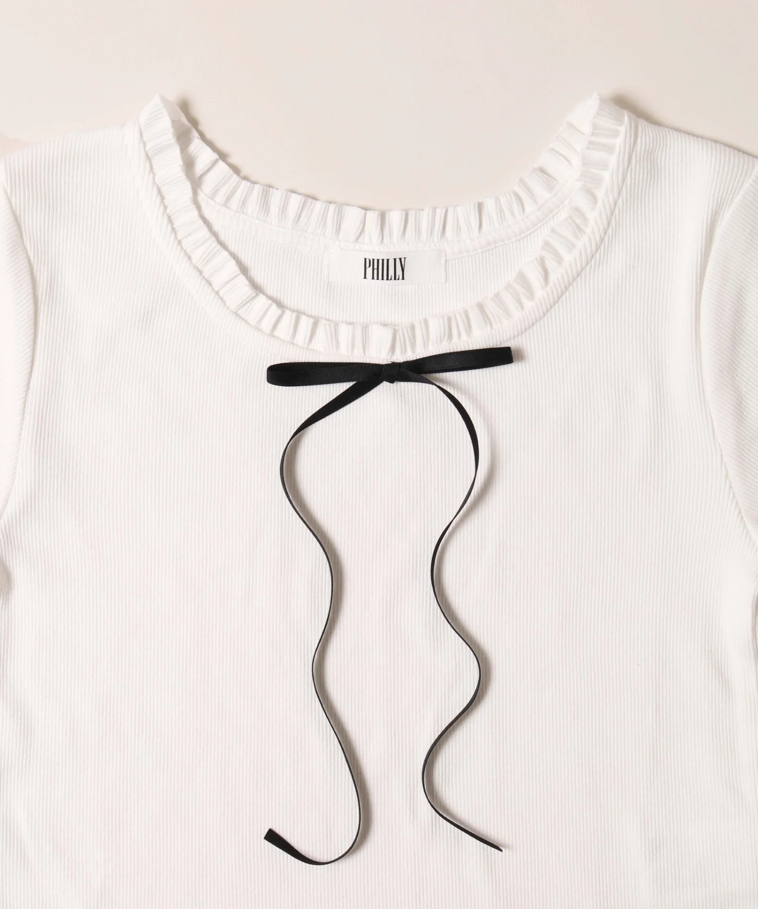 ロングリボンフリルリブTシャツ - Image 22