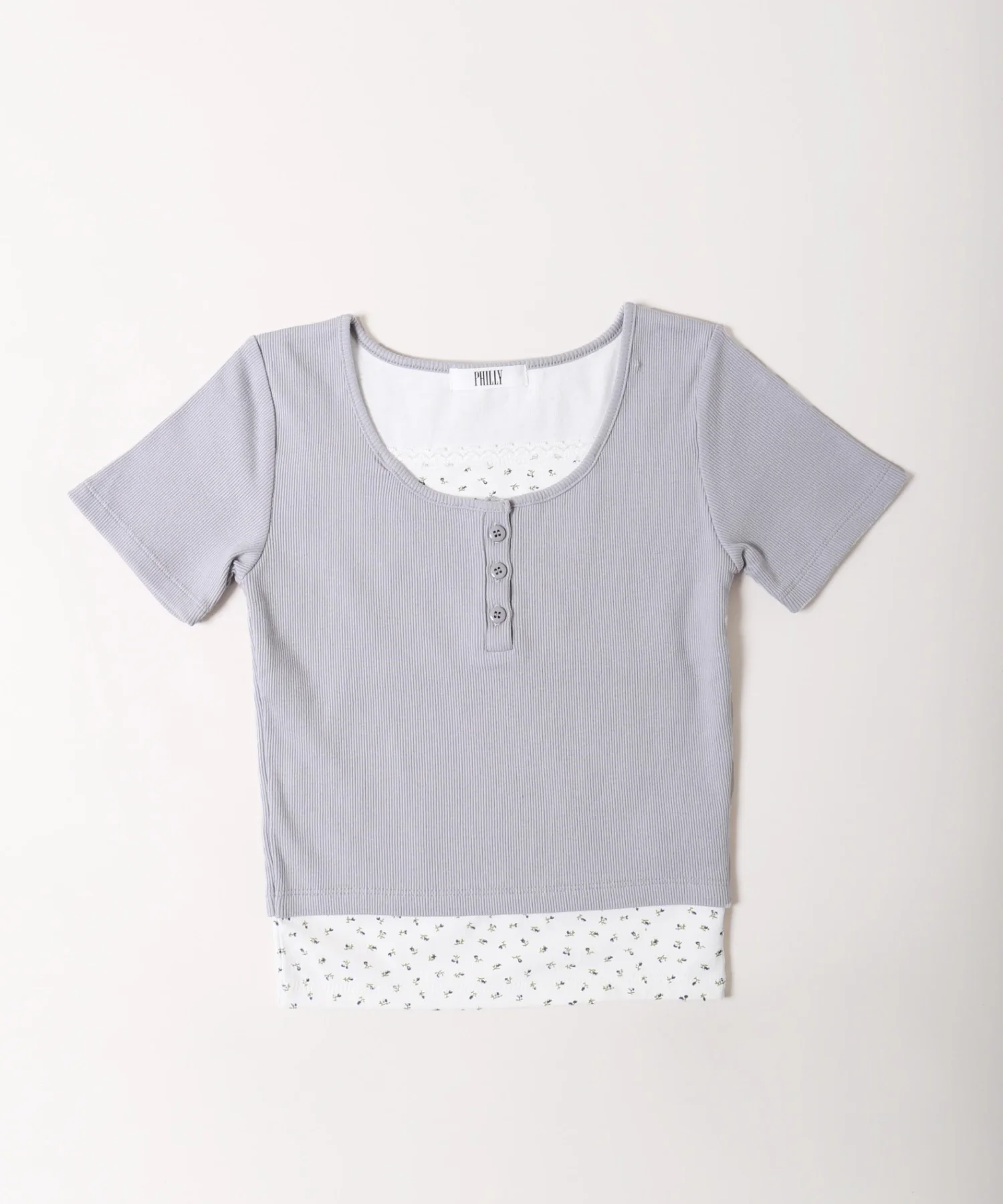 フェイクレイヤードTシャツ - Image 18