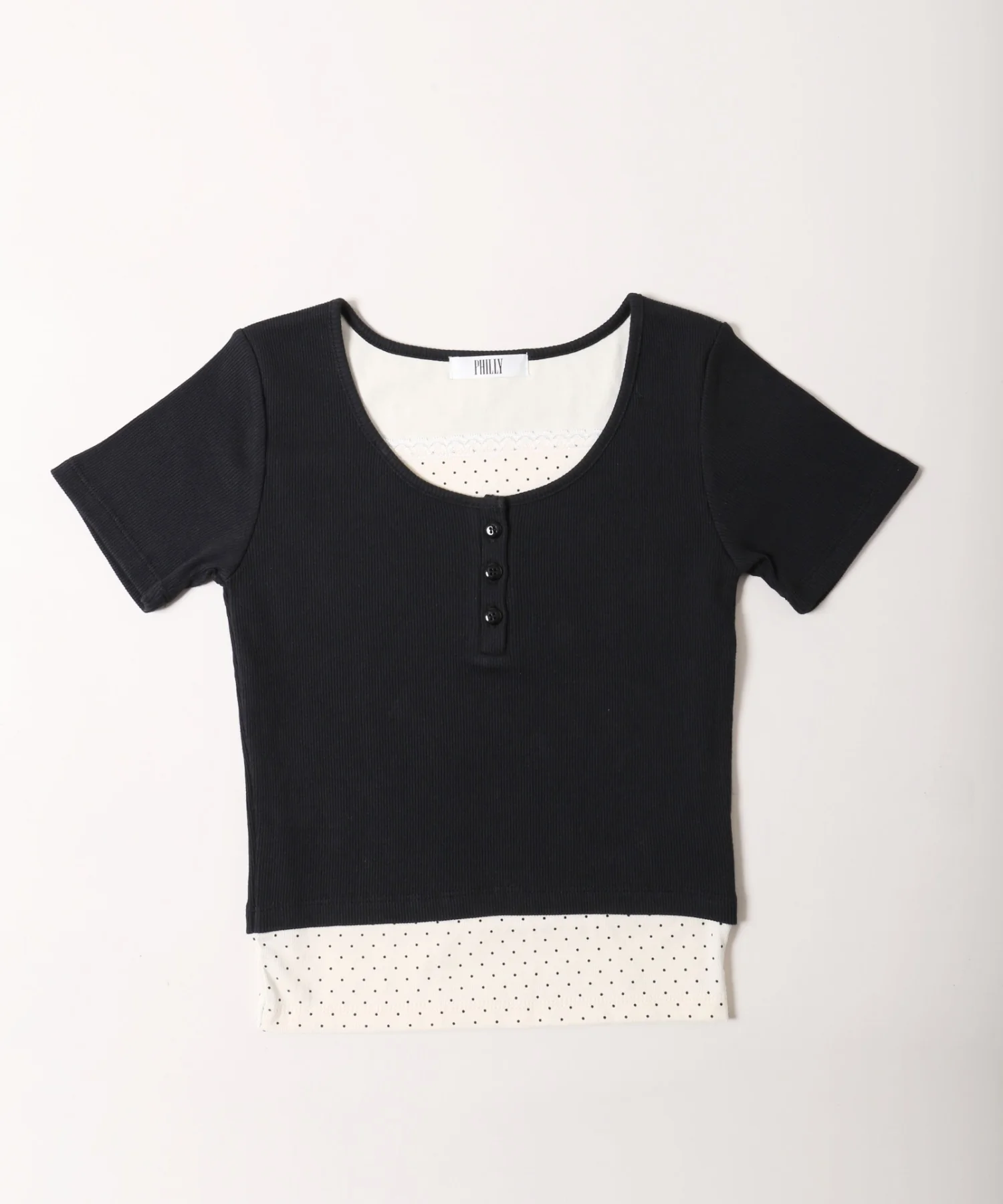 フェイクレイヤードTシャツ - Image 19