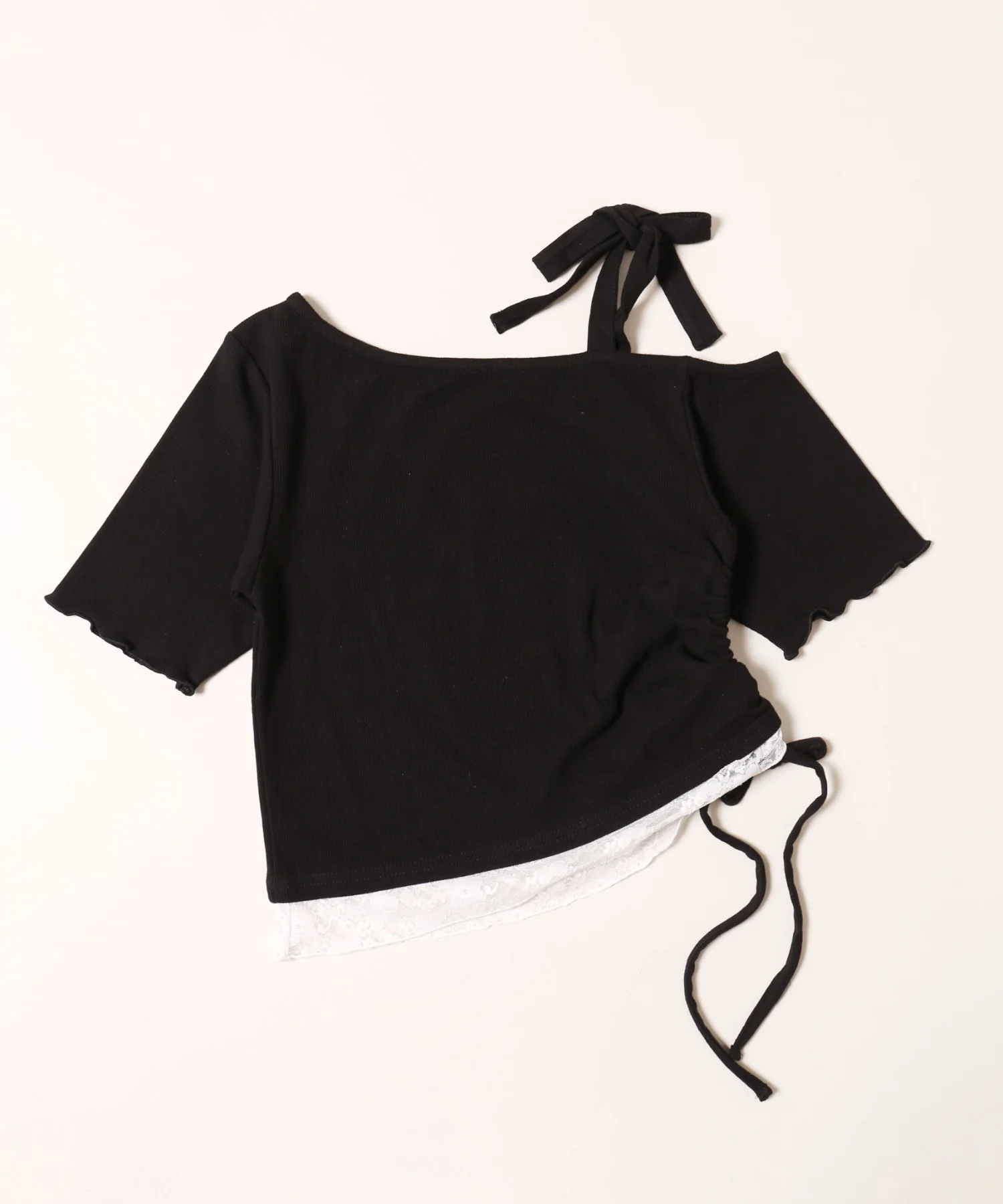 レースヘムワンショルトップス - Image 16