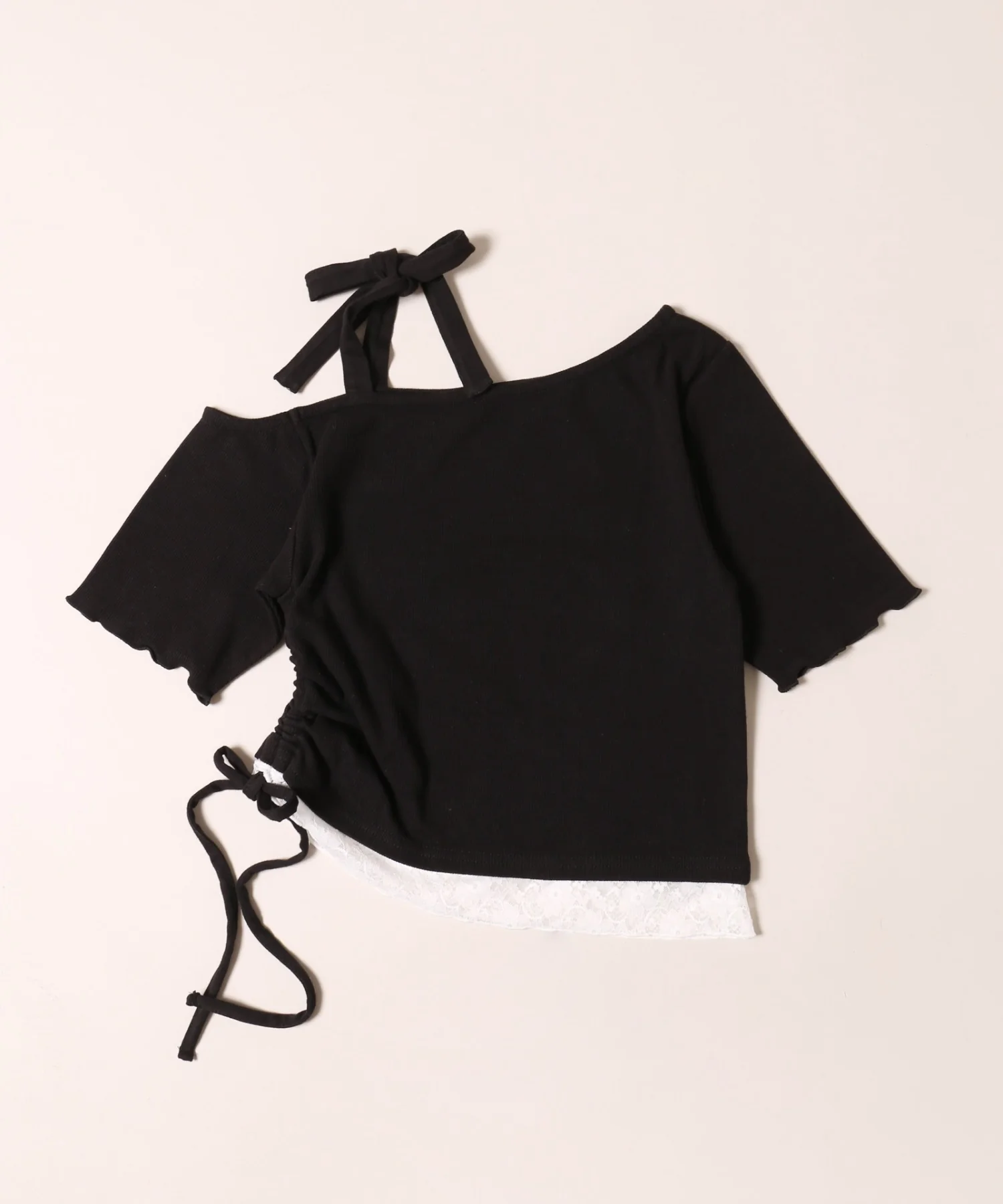 レースヘムワンショルトップス - Image 17