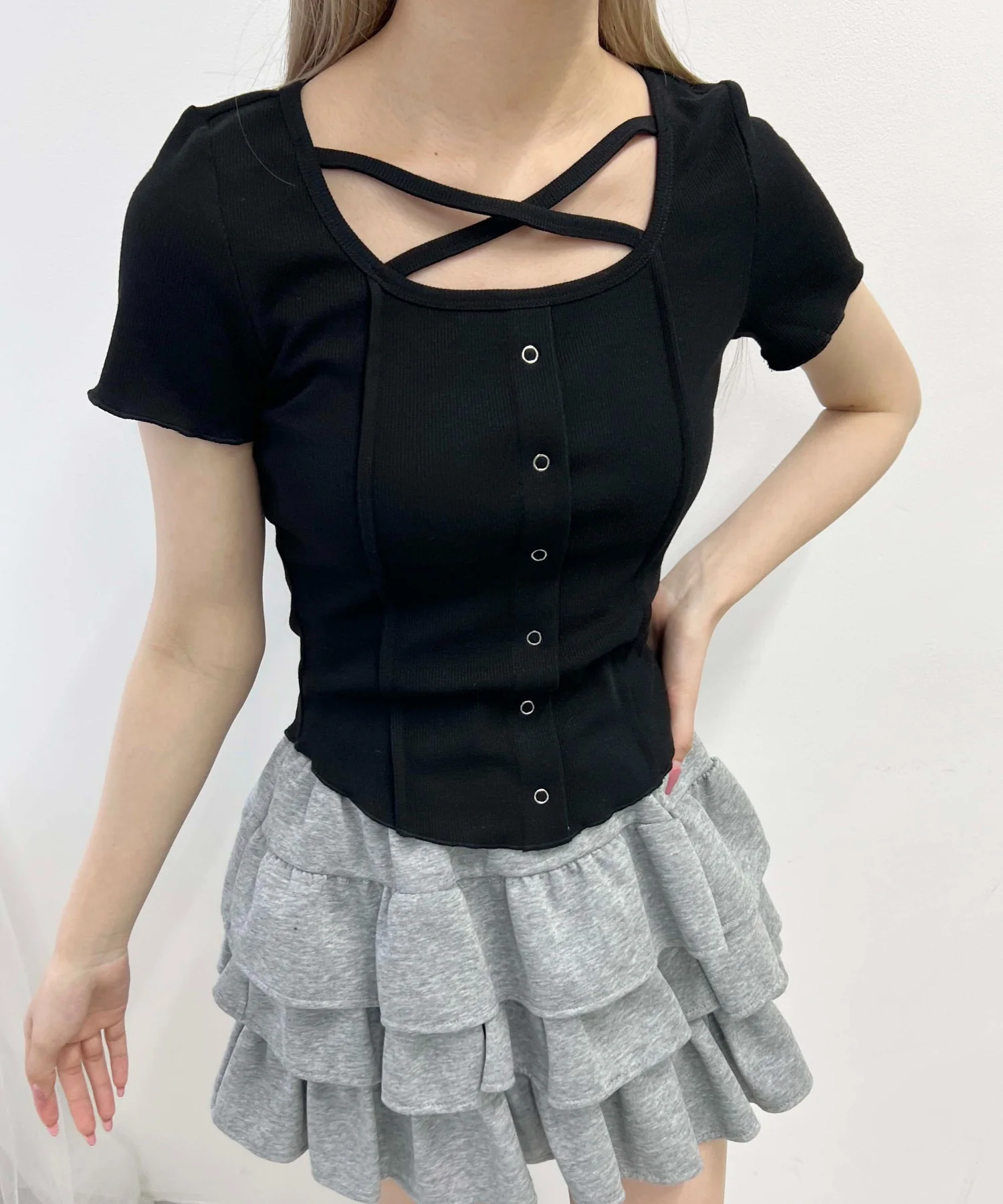 クロスデザインTシャツ - Image 15