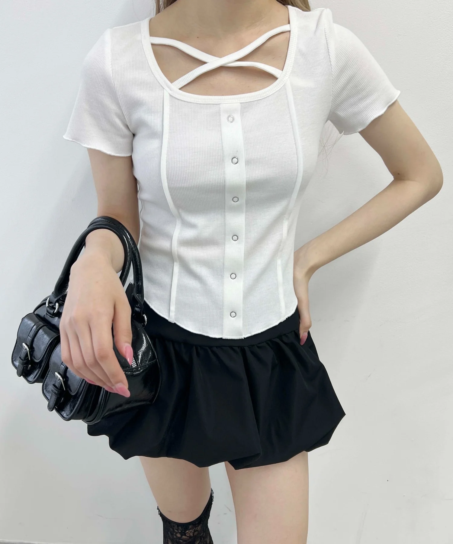 クロスデザインTシャツ - Image 6