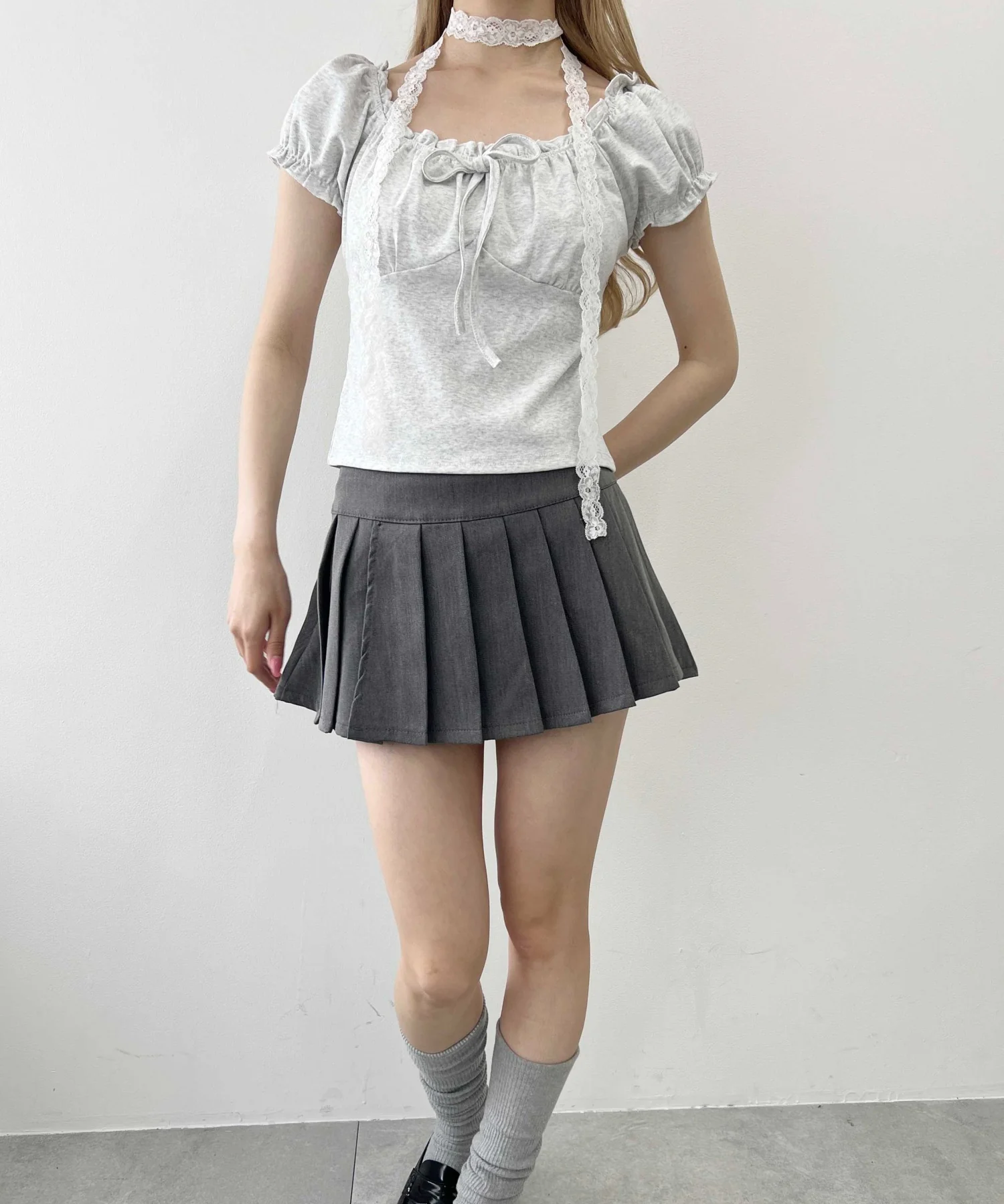 ミニパフスリーブリボンTシャツ - Image 15