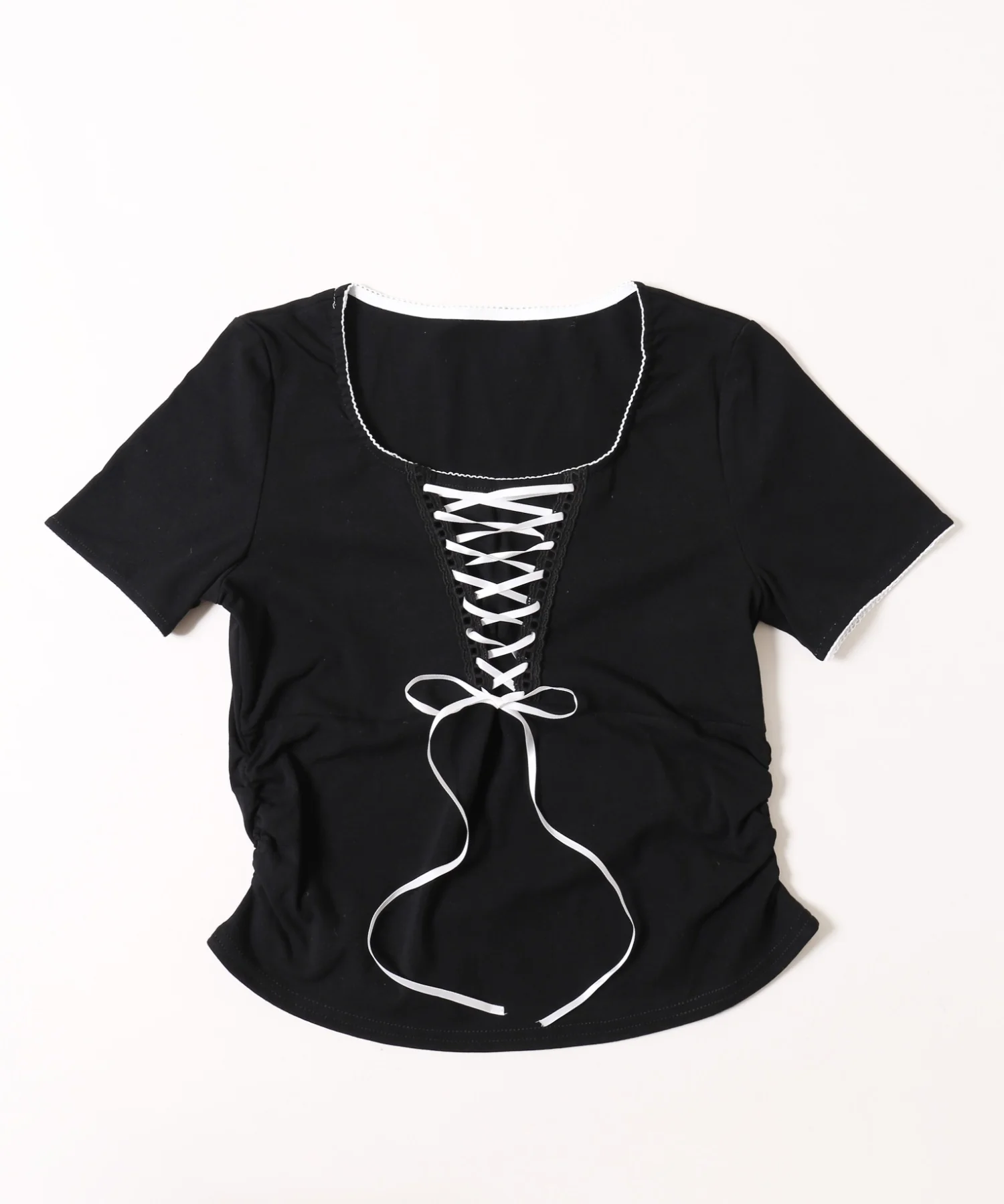リボンレースアップTシャツ - Image 14