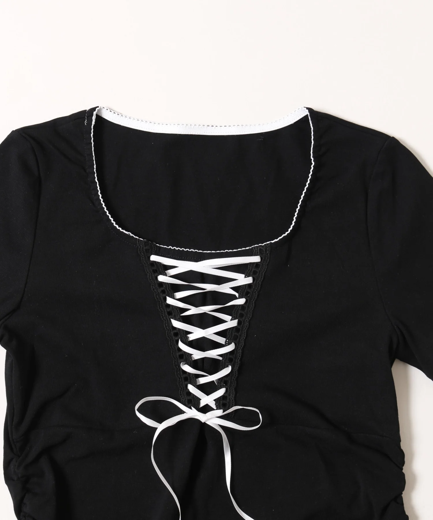 リボンレースアップTシャツ - Image 16