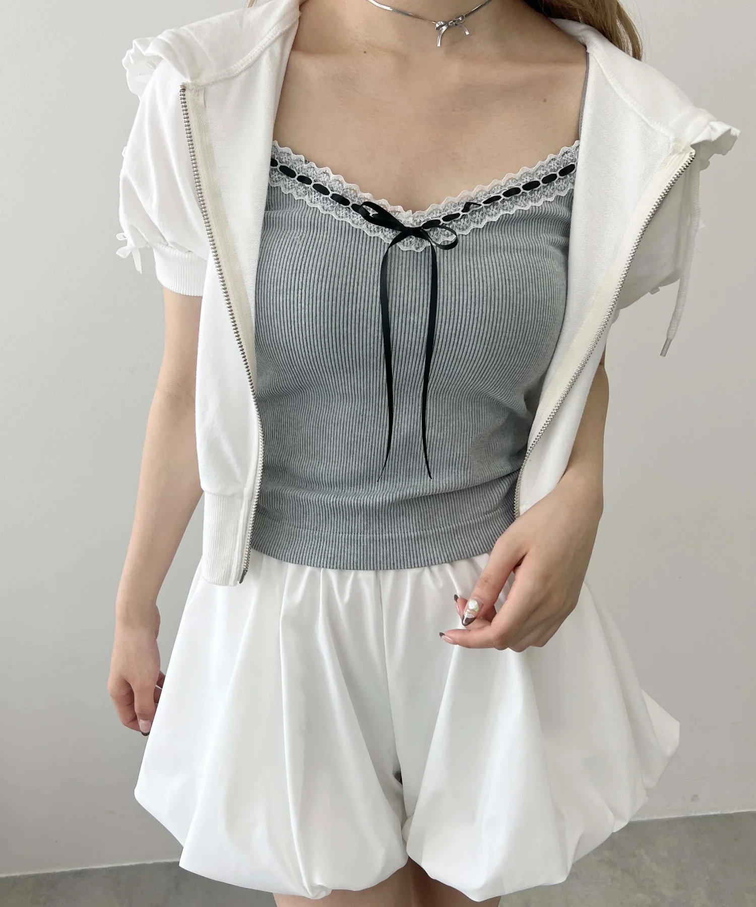 レースデザインカップインキャミソール - Image 5