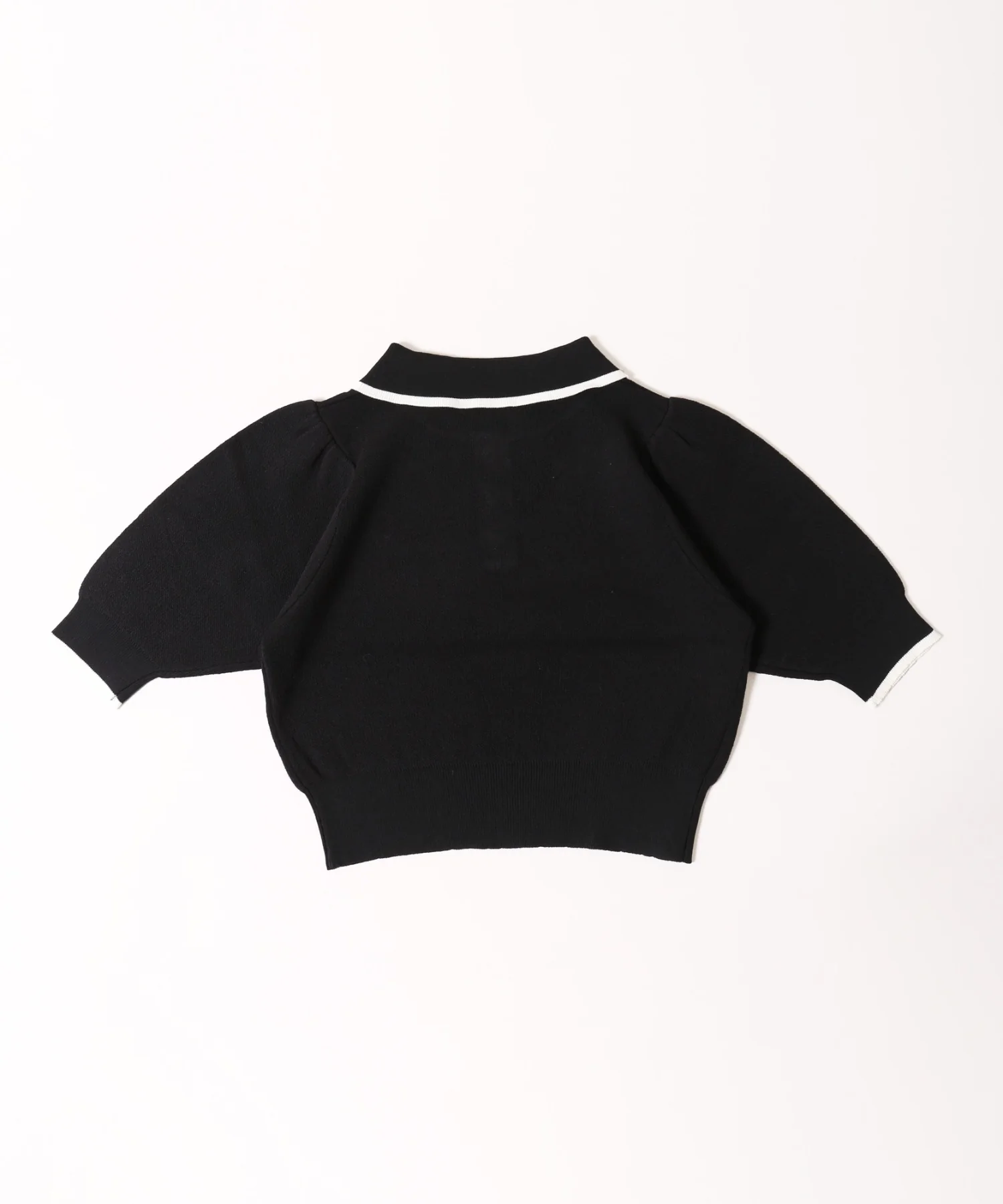 パフスリーブラインニットポロシャツ - Image 11