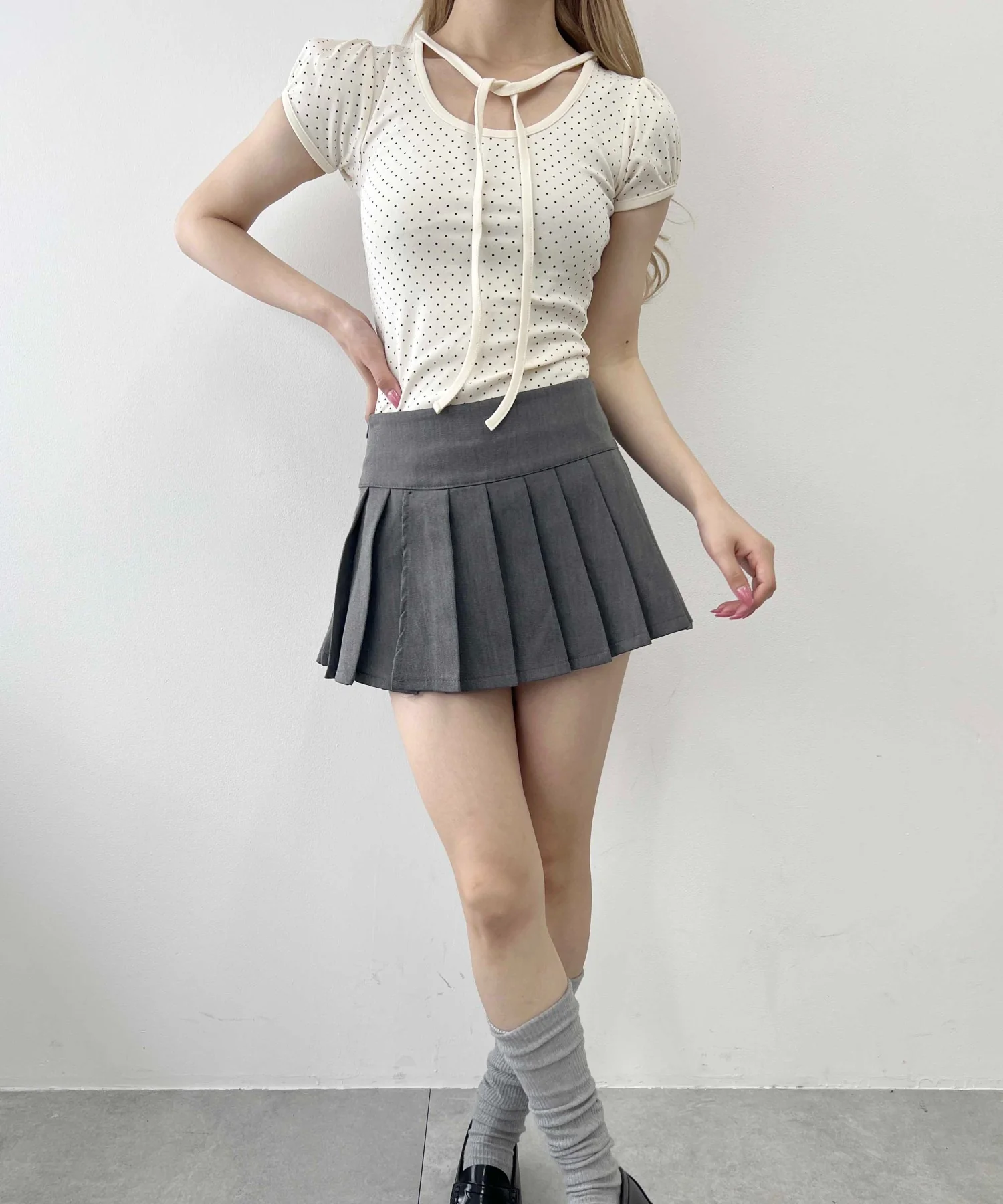 チョーカーデザインドットトップス - Image 10