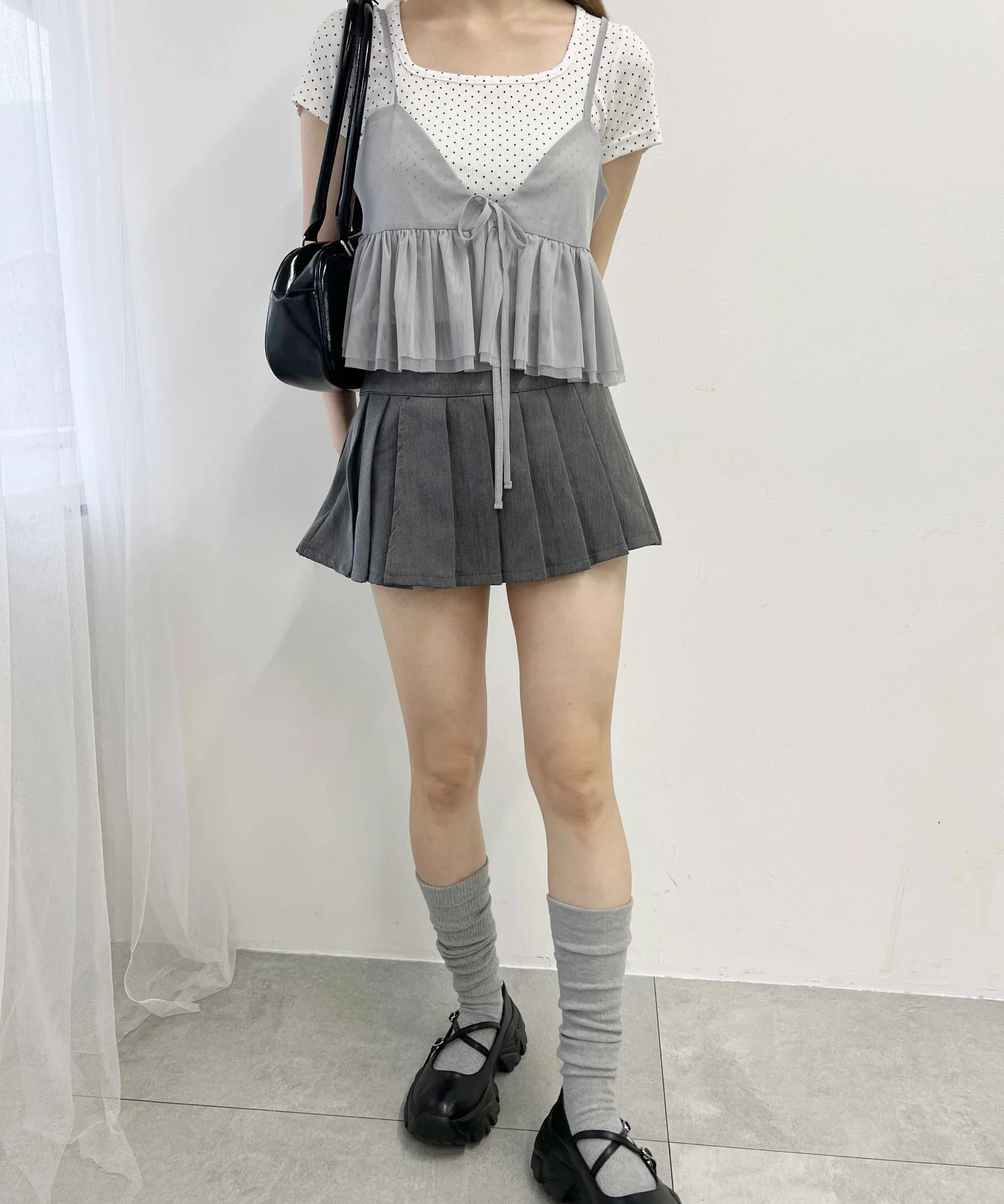 フロントリボンチュールキャミソール - Image 12