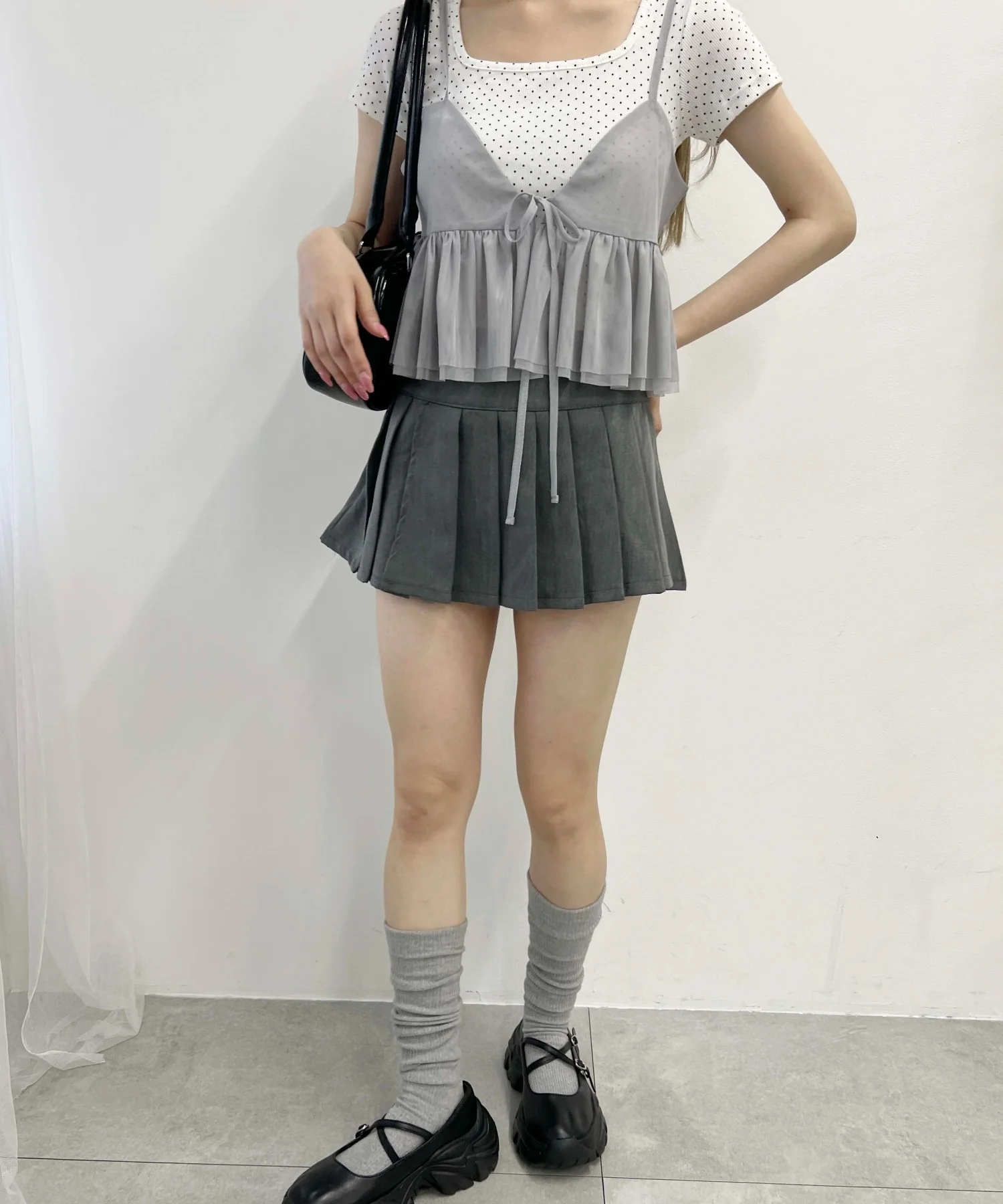 フロントリボンチュールキャミソール - Image 13