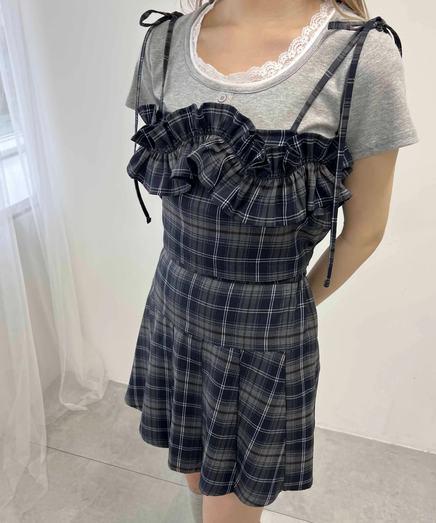 チェックフリルビスチェ - Image 10