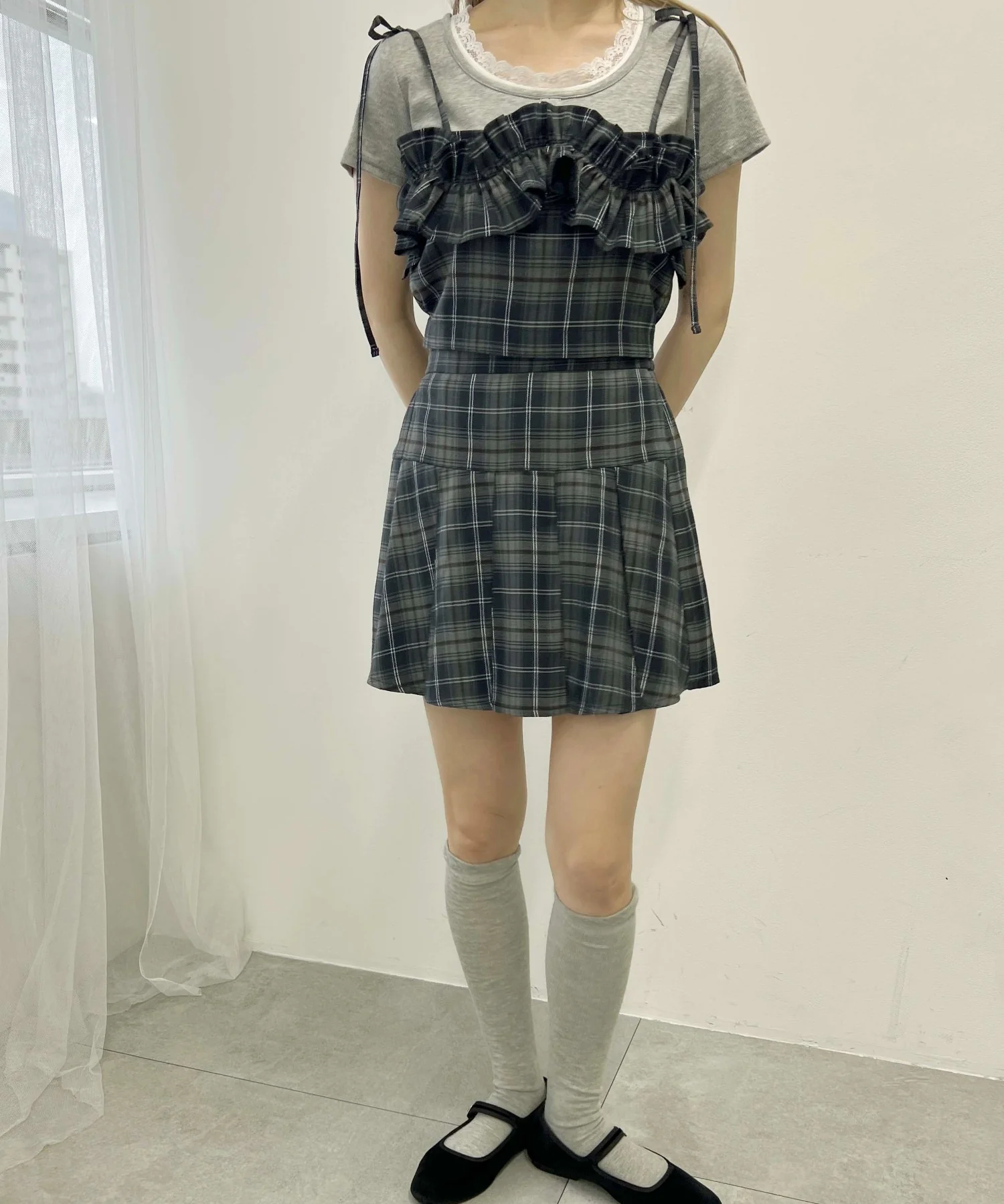 チェックフリルビスチェ - Image 14